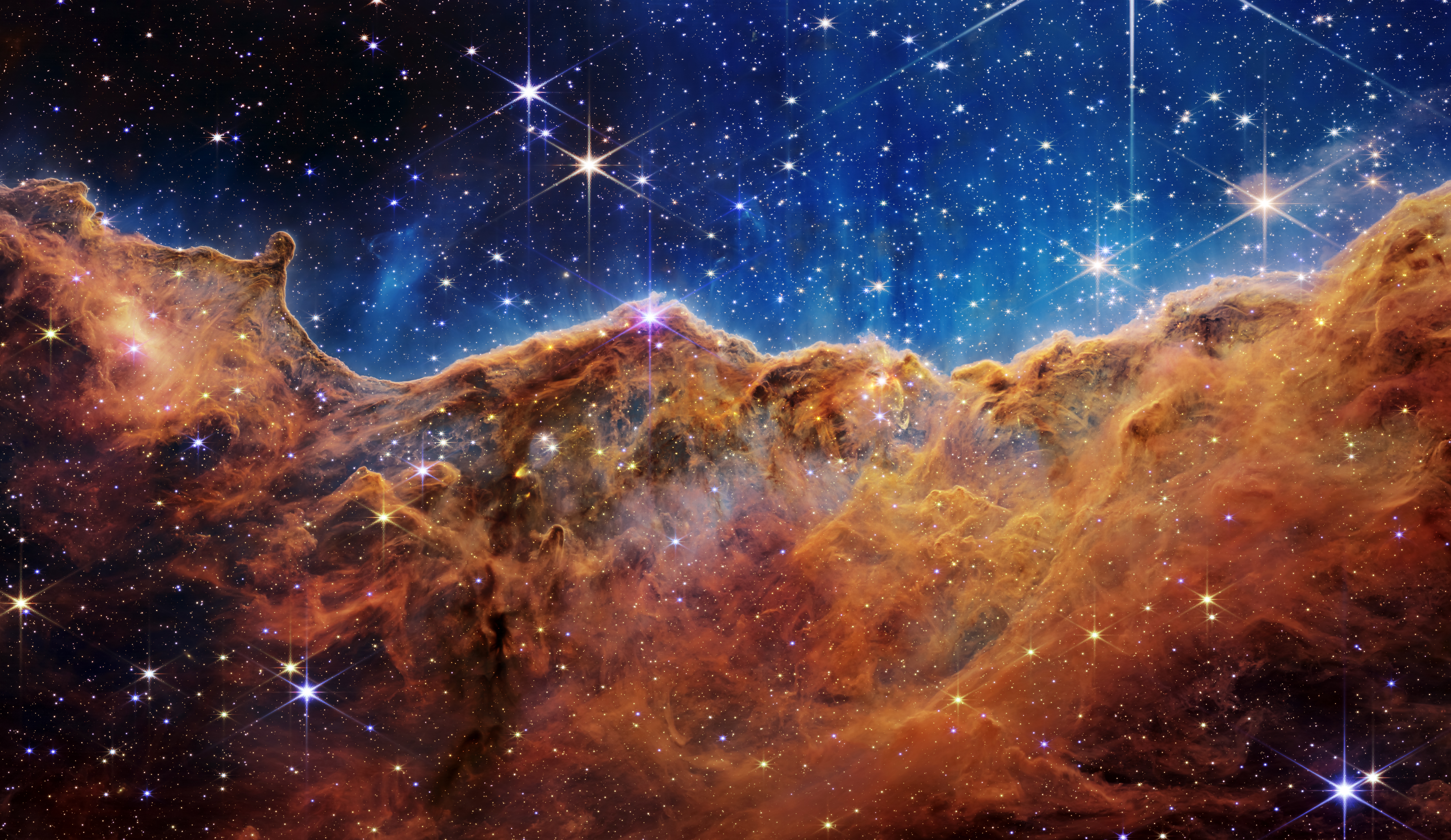 HD wallpaper, 8K, James Webb Space Telescope, 5K, Cosmic Cliffs, Emission Nebula, Carina Nebula