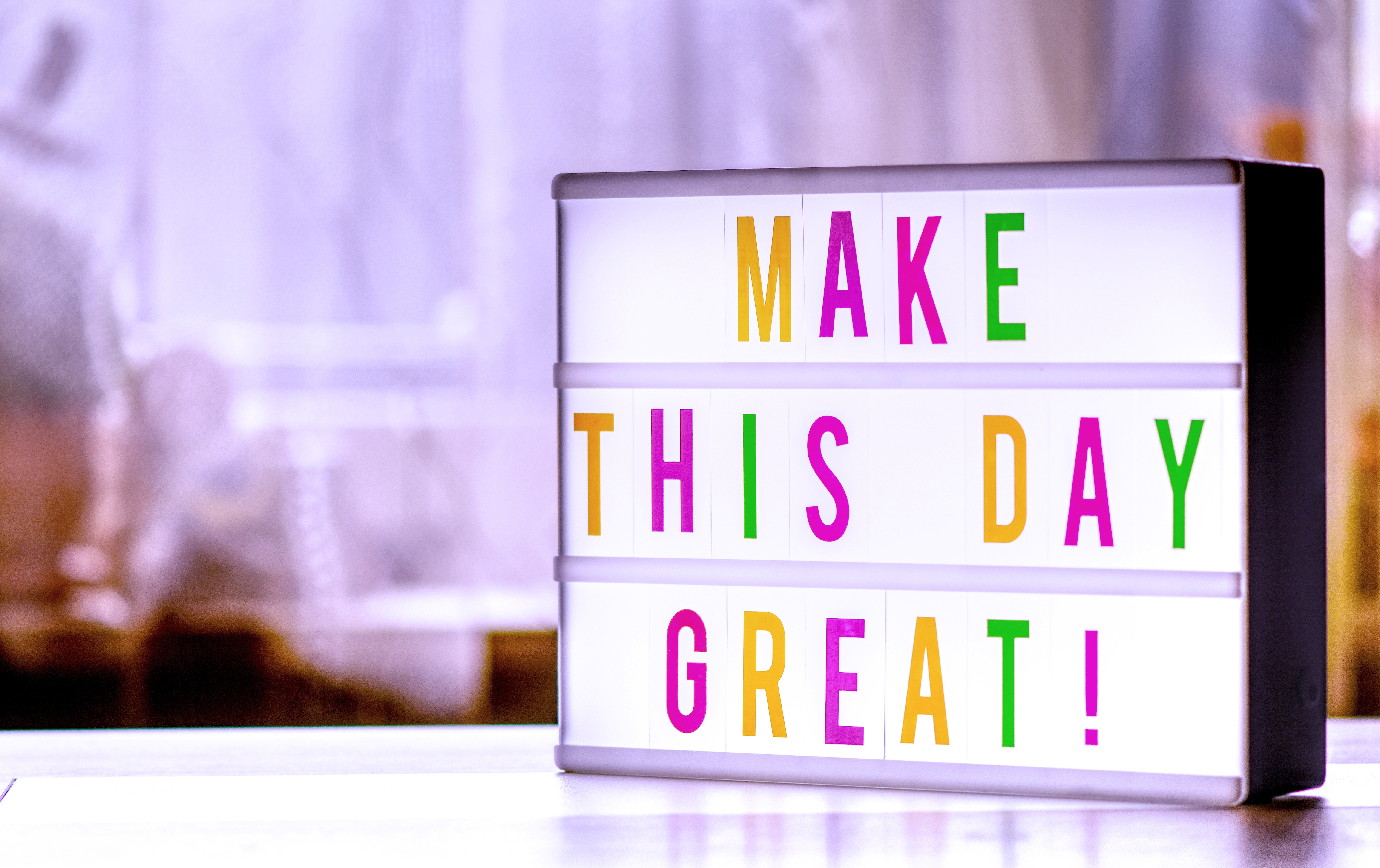 HD wallpaper, Motivational, Cinematic Light Box, 5K, Encouragement, Make This Day Great