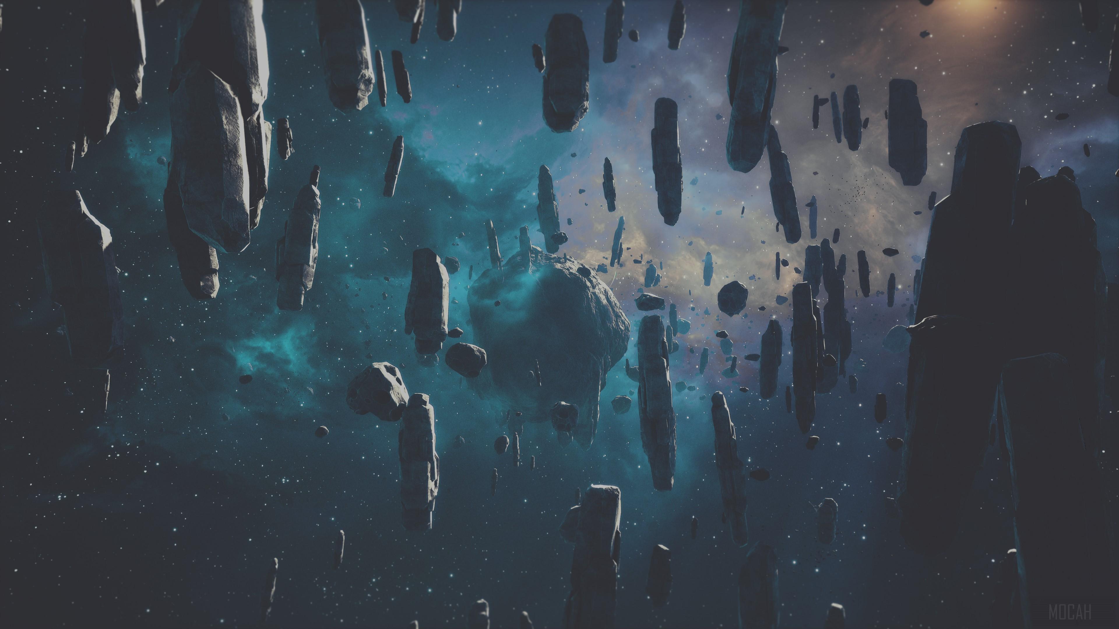 HD wallpaper, Falling Asteroid 4K