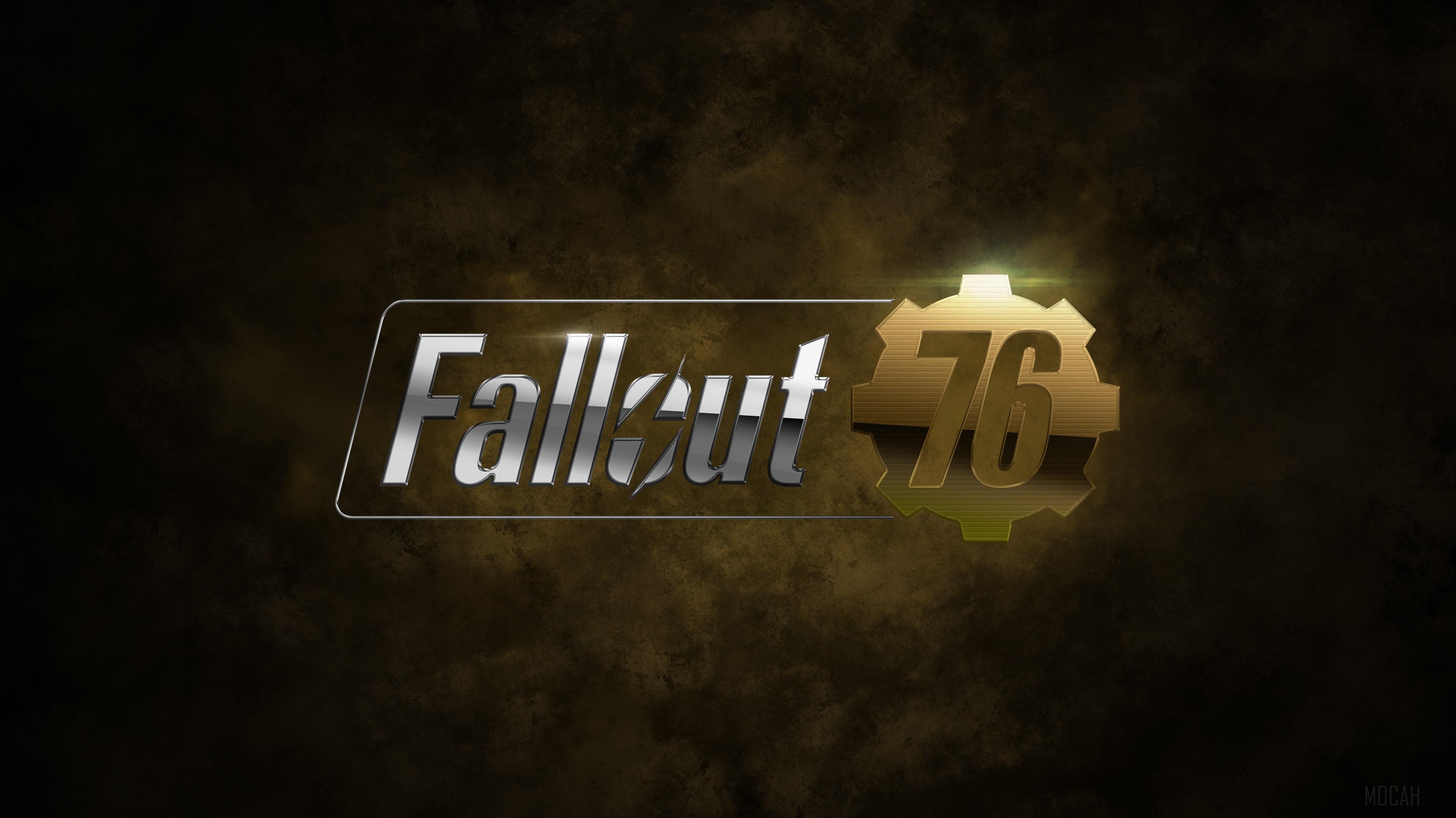 HD wallpaper, Fallout 76 Game Logo 4K