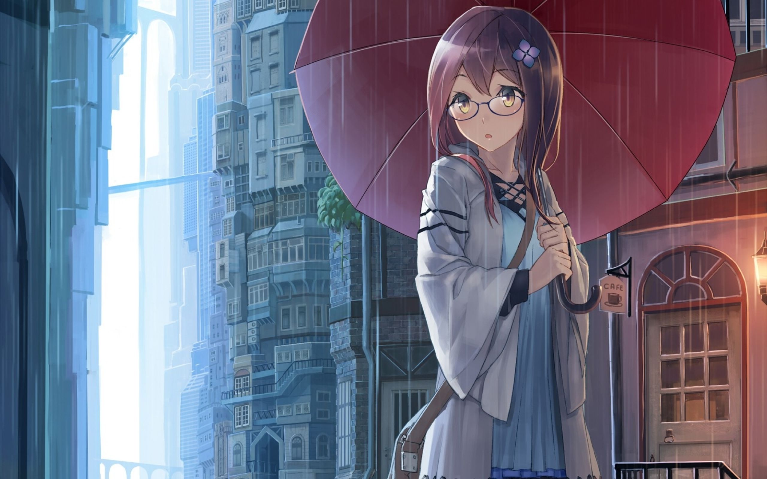 HD wallpaper, Rain, Wallpaper, Fantastic, Anime