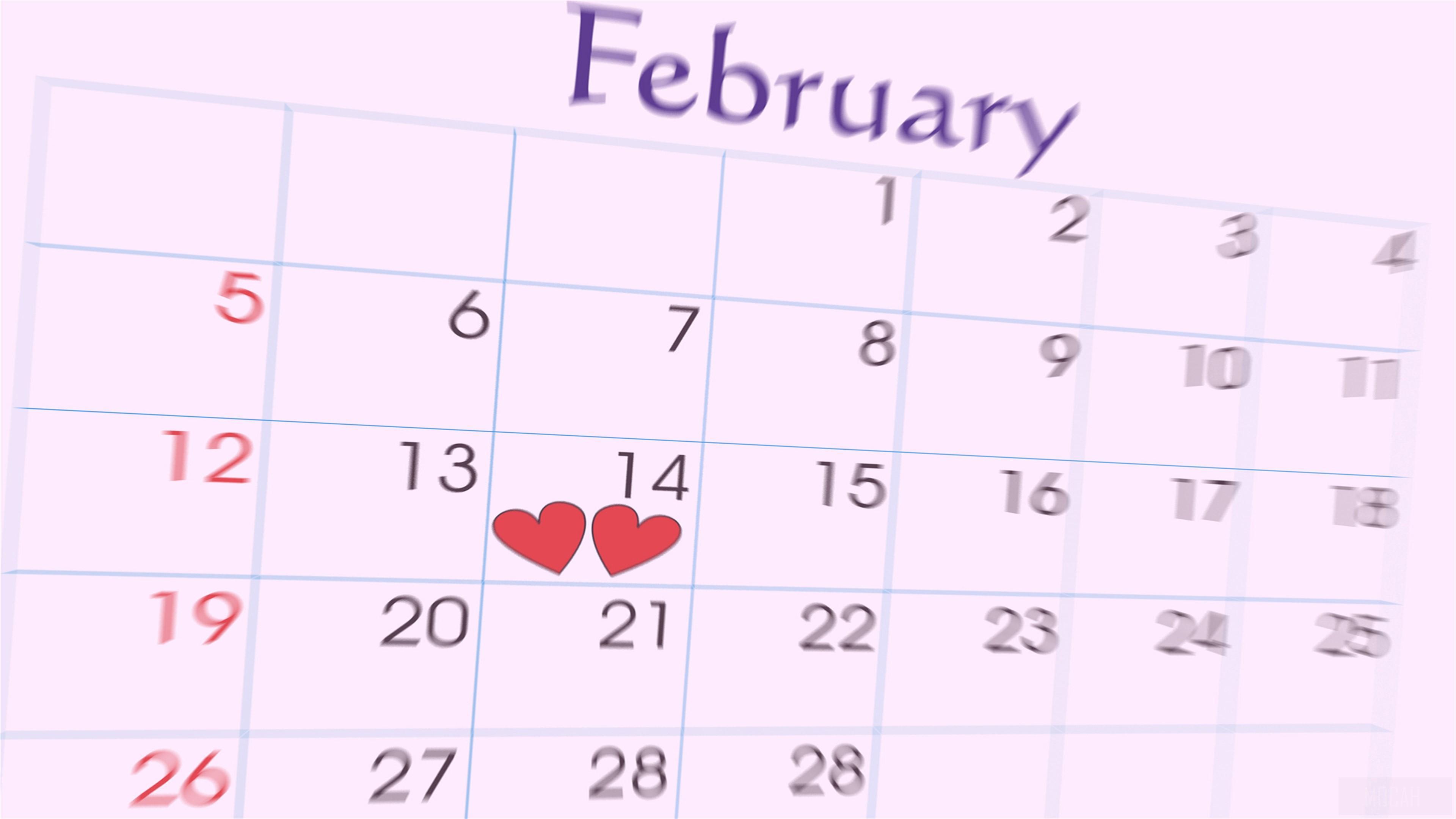 HD wallpaper, February Special Day 14Th 4K
