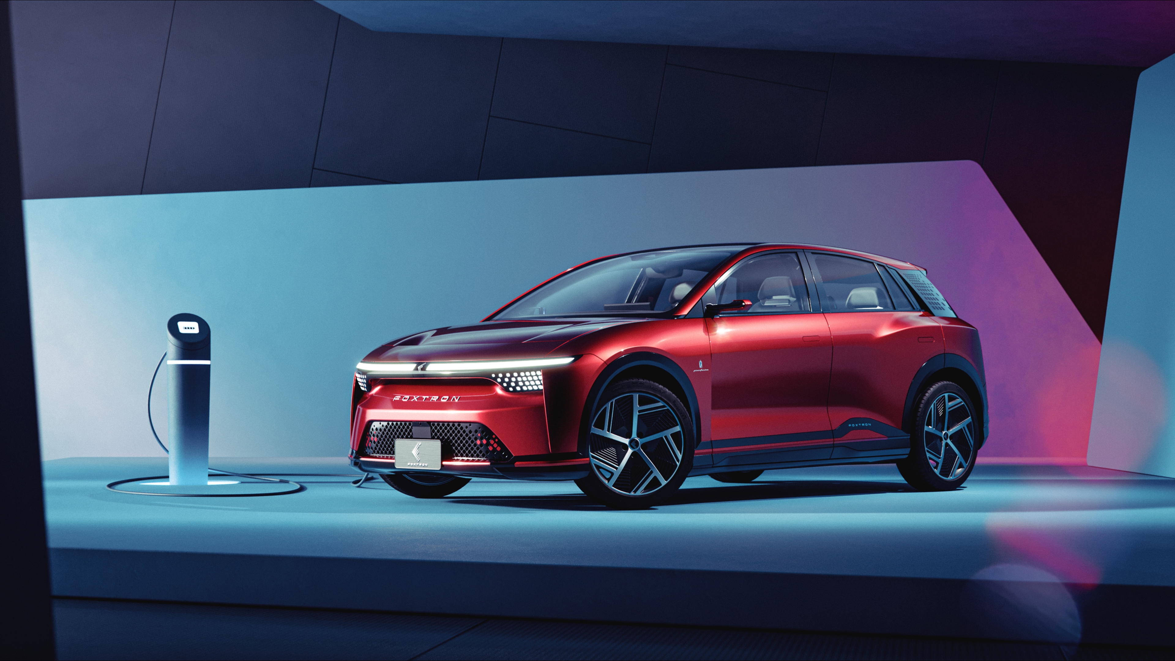 HD wallpaper, Electric Crossover, Concept Cars, 2022, Foxtron Model B