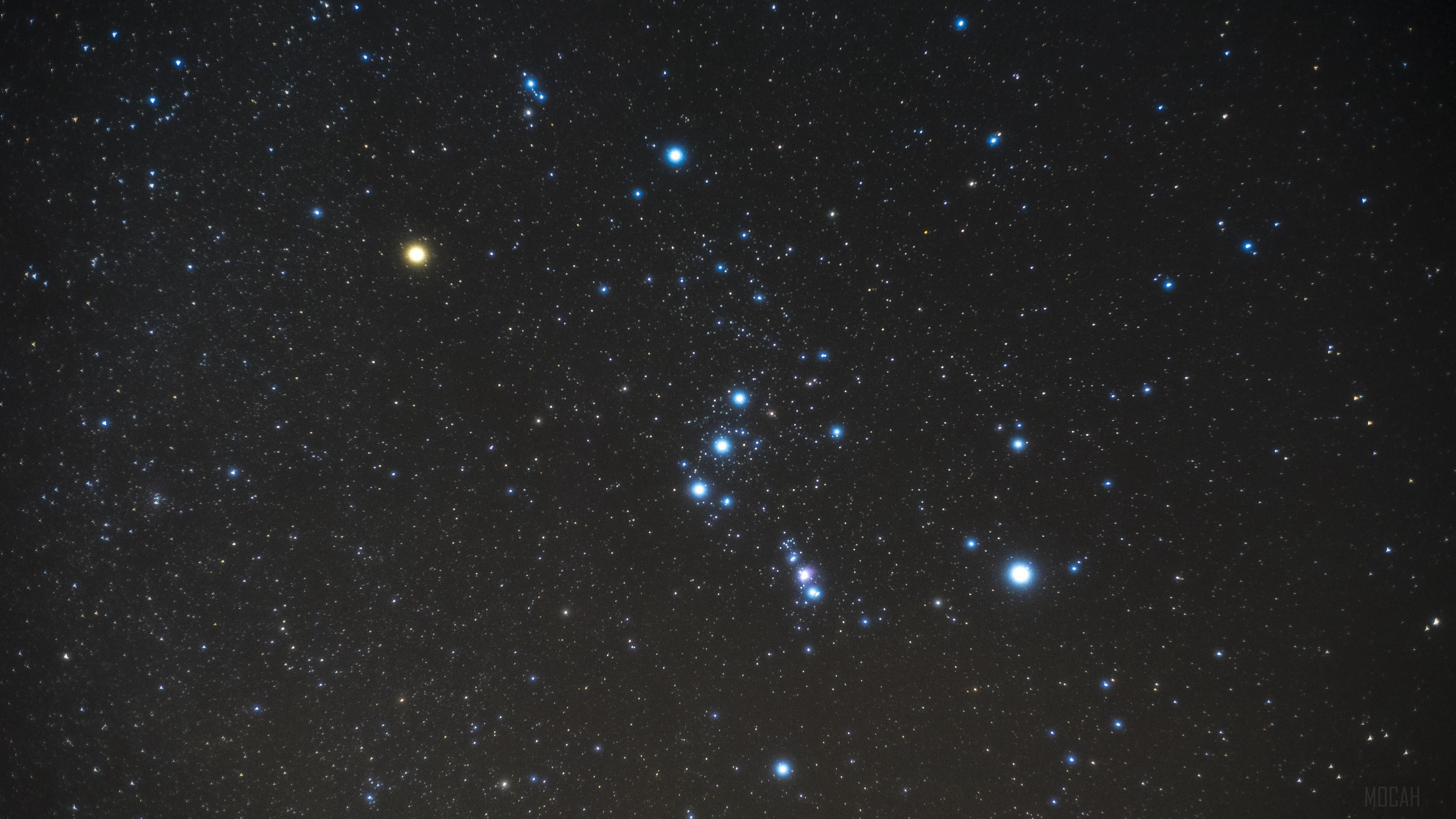HD wallpaper, Orion, Starry Sky, Stars, Galaxy 4K, Constellation