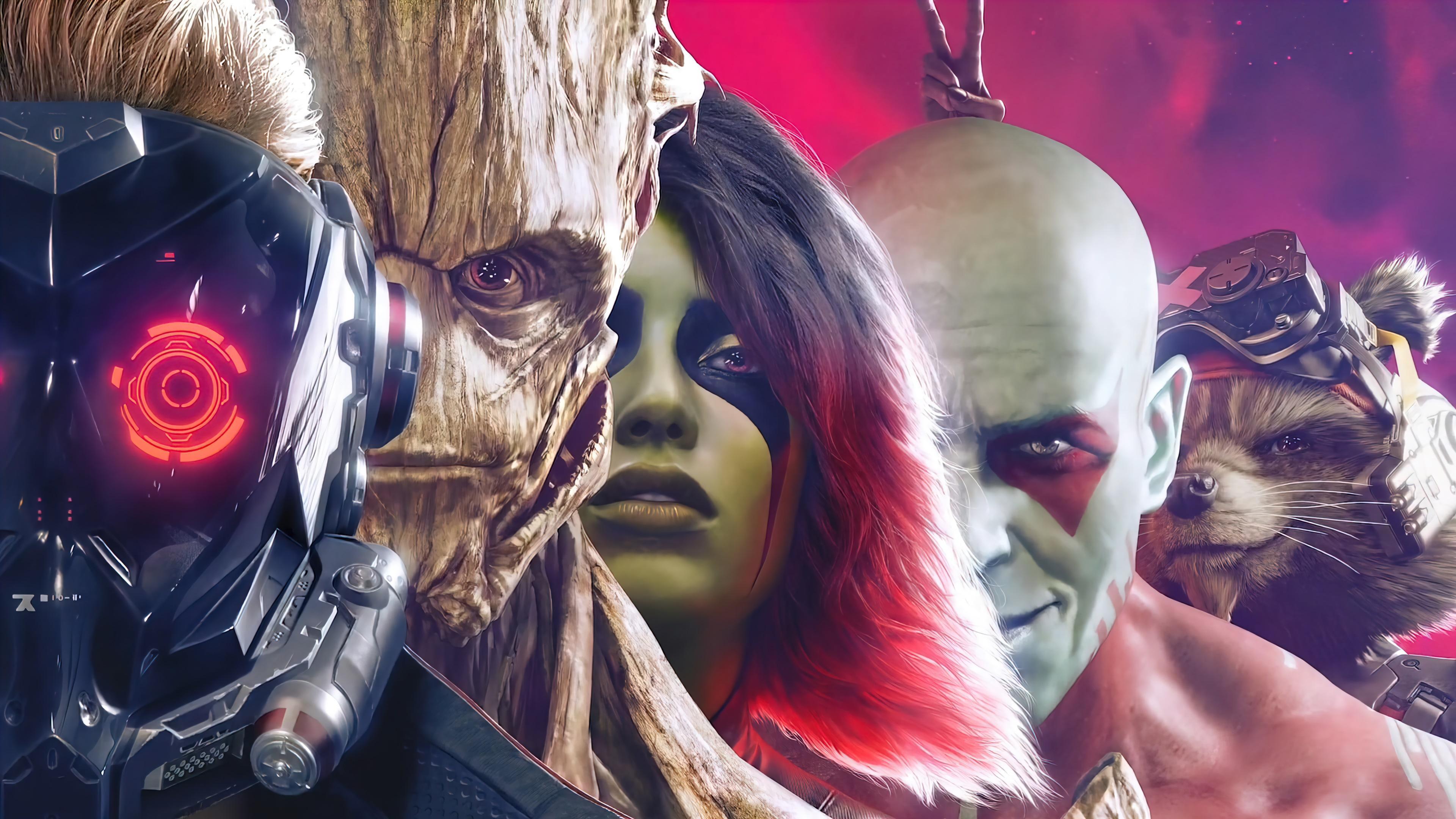 HD wallpaper, Game, Pc, 4K, Members, Marvels Guardians Of The Galaxy