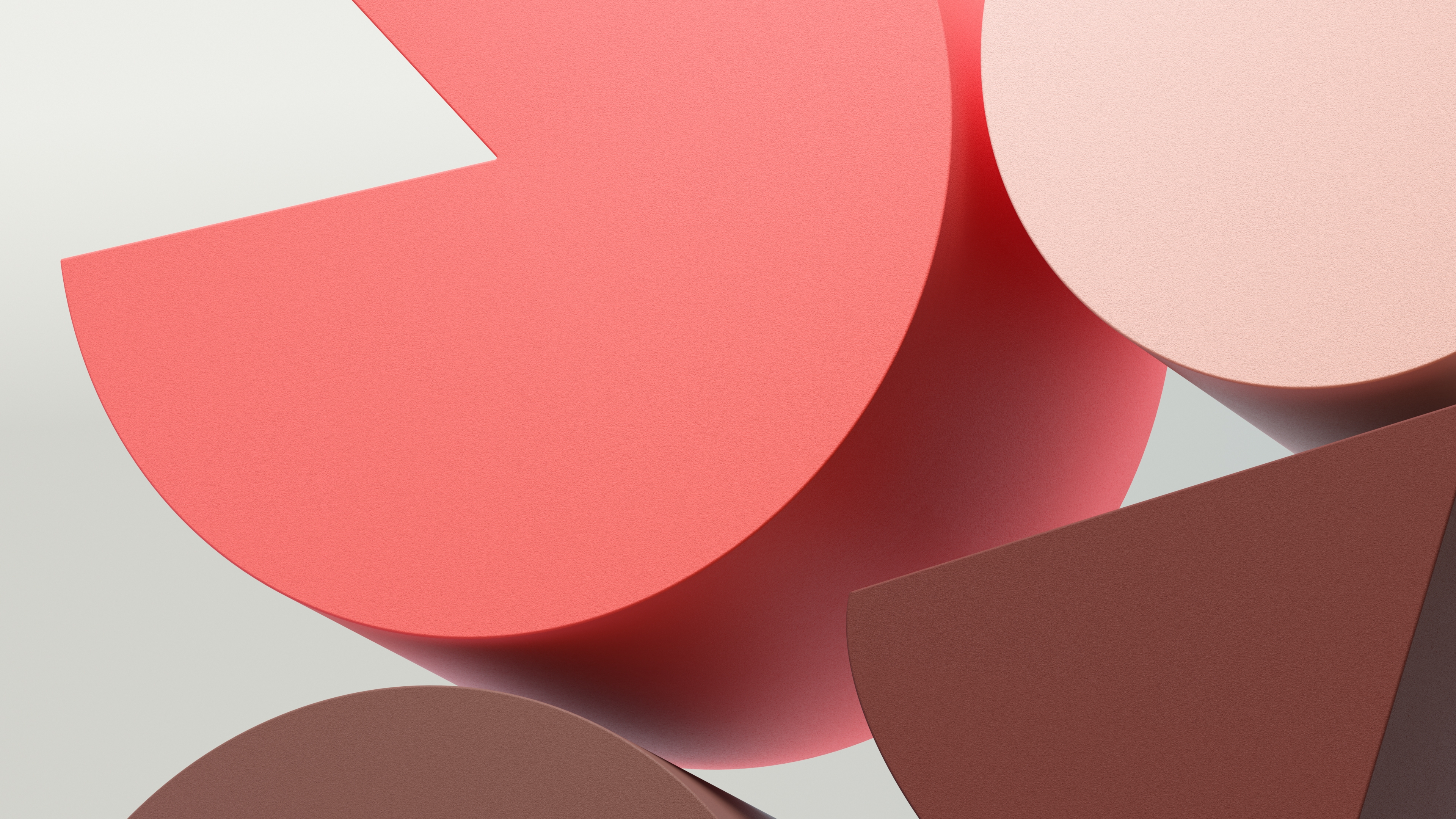 HD wallpaper, Pastel Pink, 3D Shapes, Illustration, Geometric, 3D