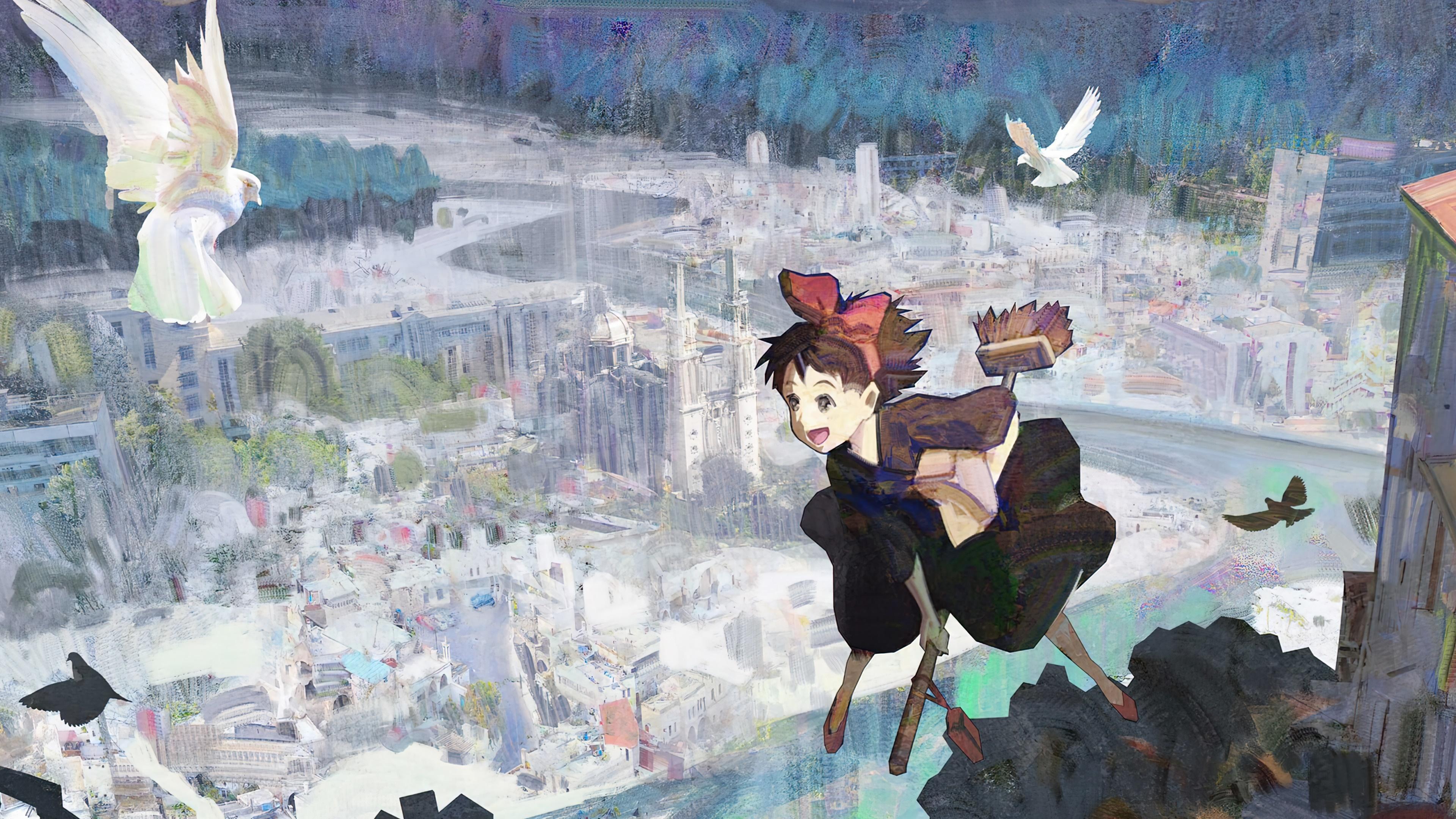 HD wallpaper, Anime, Witch, 4K, Girl, Kikis Delivery Service