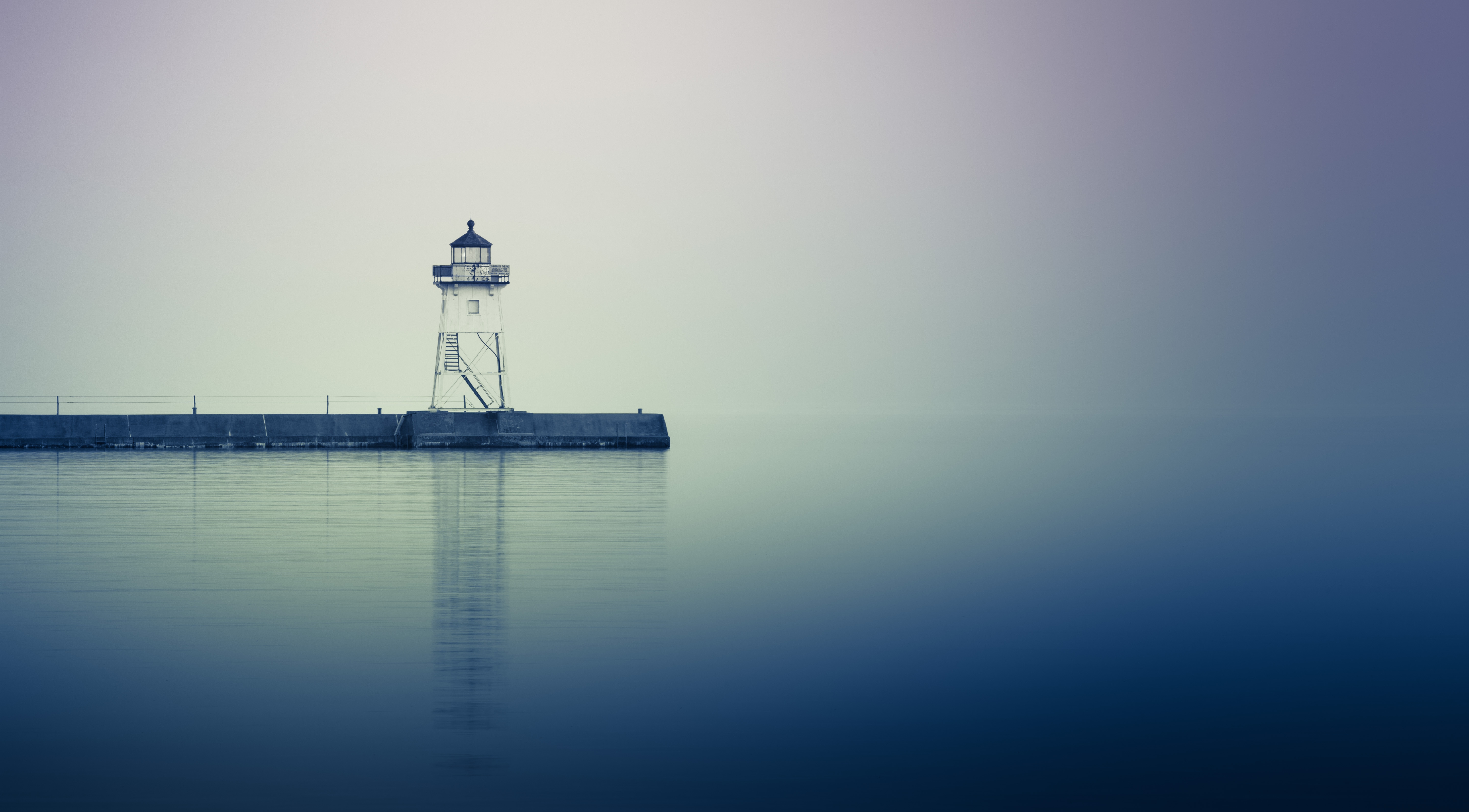 HD wallpaper, Lighthouse, 5K, Body Of Water, Jetty, Minnesota, Grand Marais, Reflection, Harbor