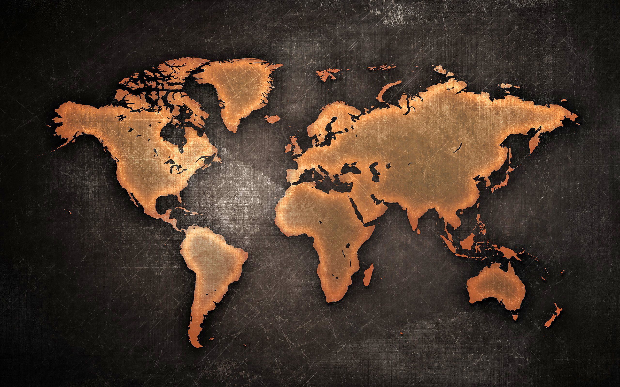 HD wallpaper, Grunge, Map, World