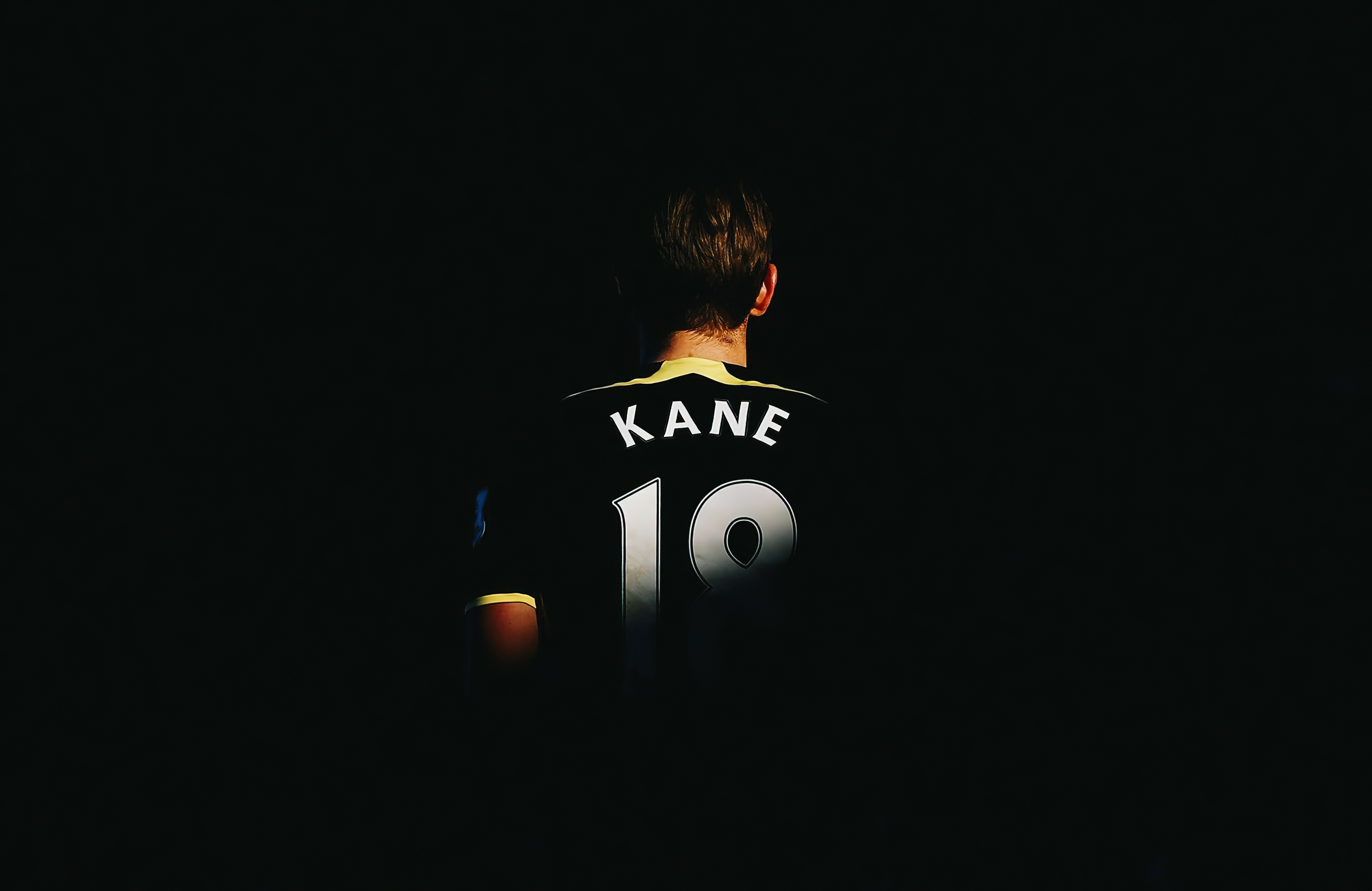 HD wallpaper, Black Background, English Football Player, Jersey, Soccer Player, Harry Kane