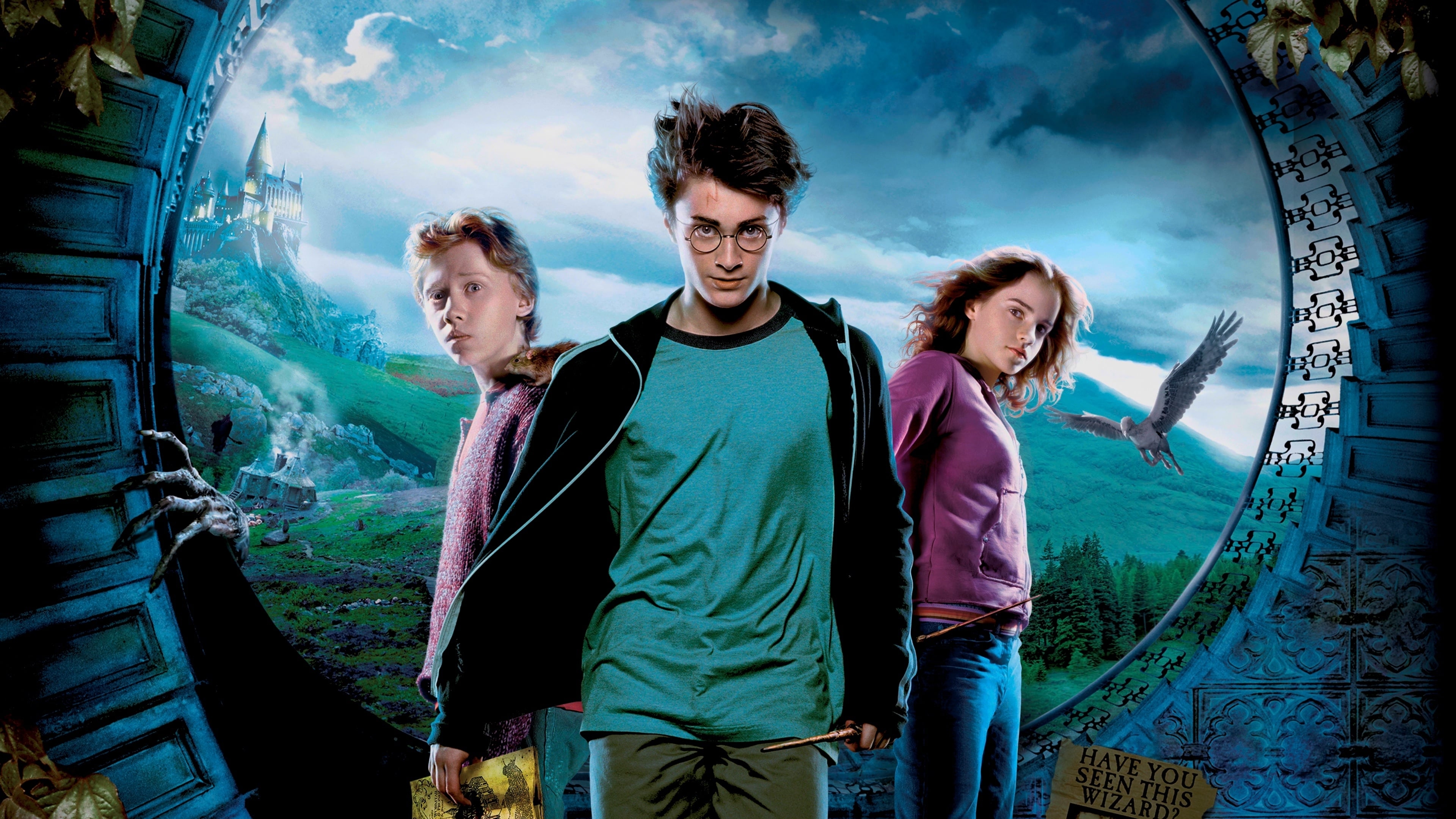 HD wallpaper, Harry Potter And The Prisoner Of Azkaban, Daniel Radcliffe As Harry Potter, Ron Weasley, Emma Watson As Hermione Granger