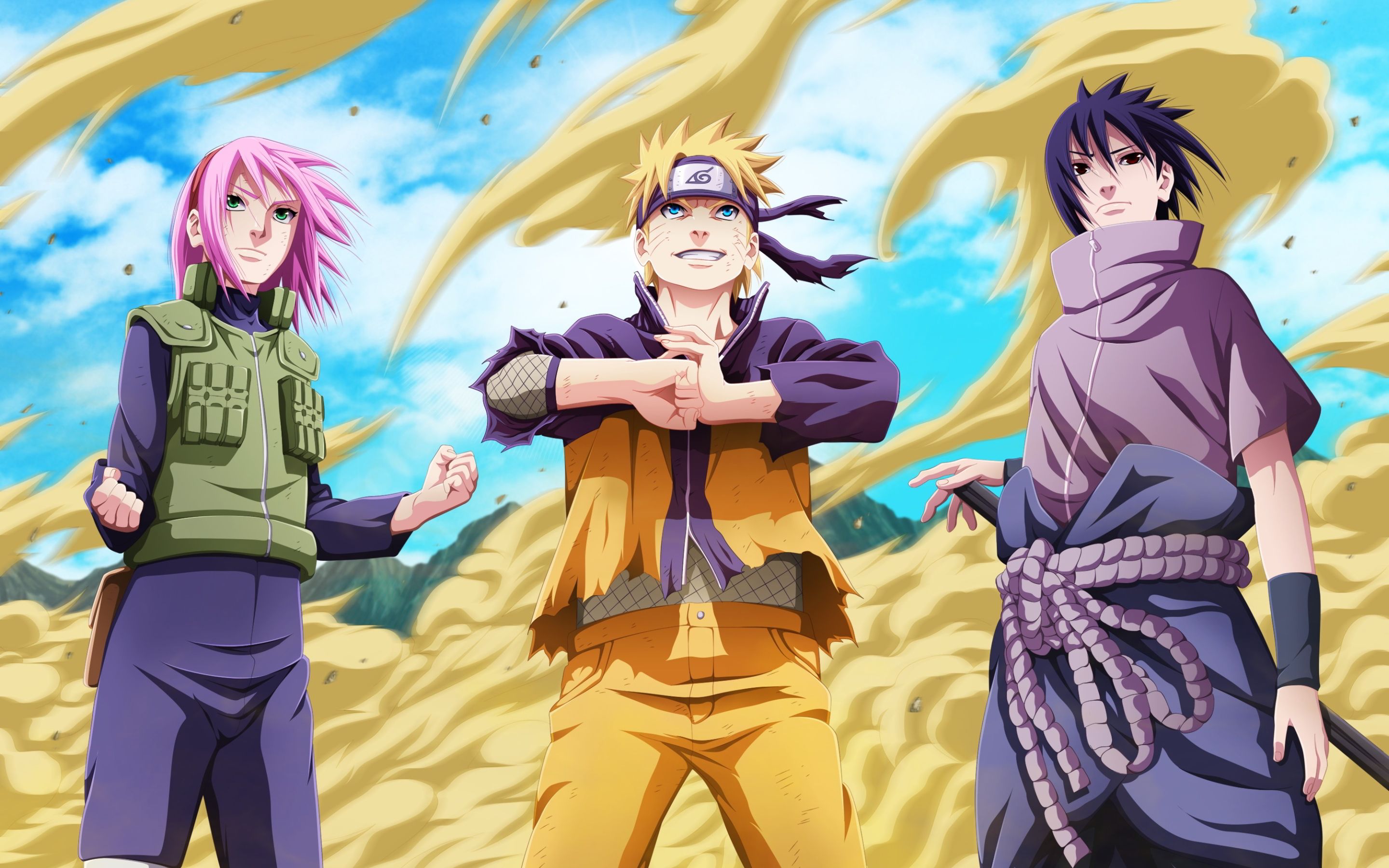 HD wallpaper, Naruto, Haruno, Uchiha, Uzumaki, Sasuke
