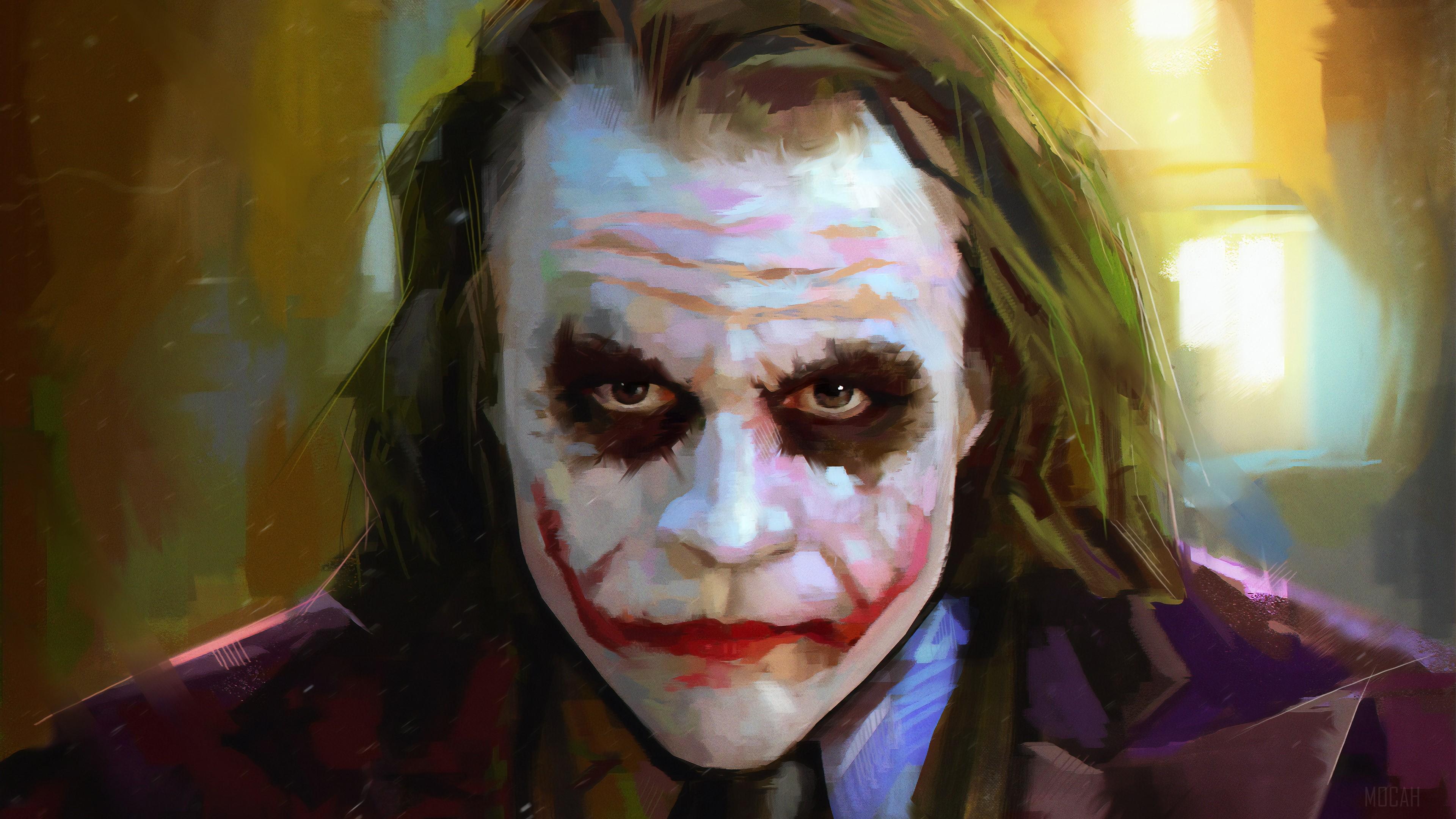 HD wallpaper, Heath Ledger As Joker 4K