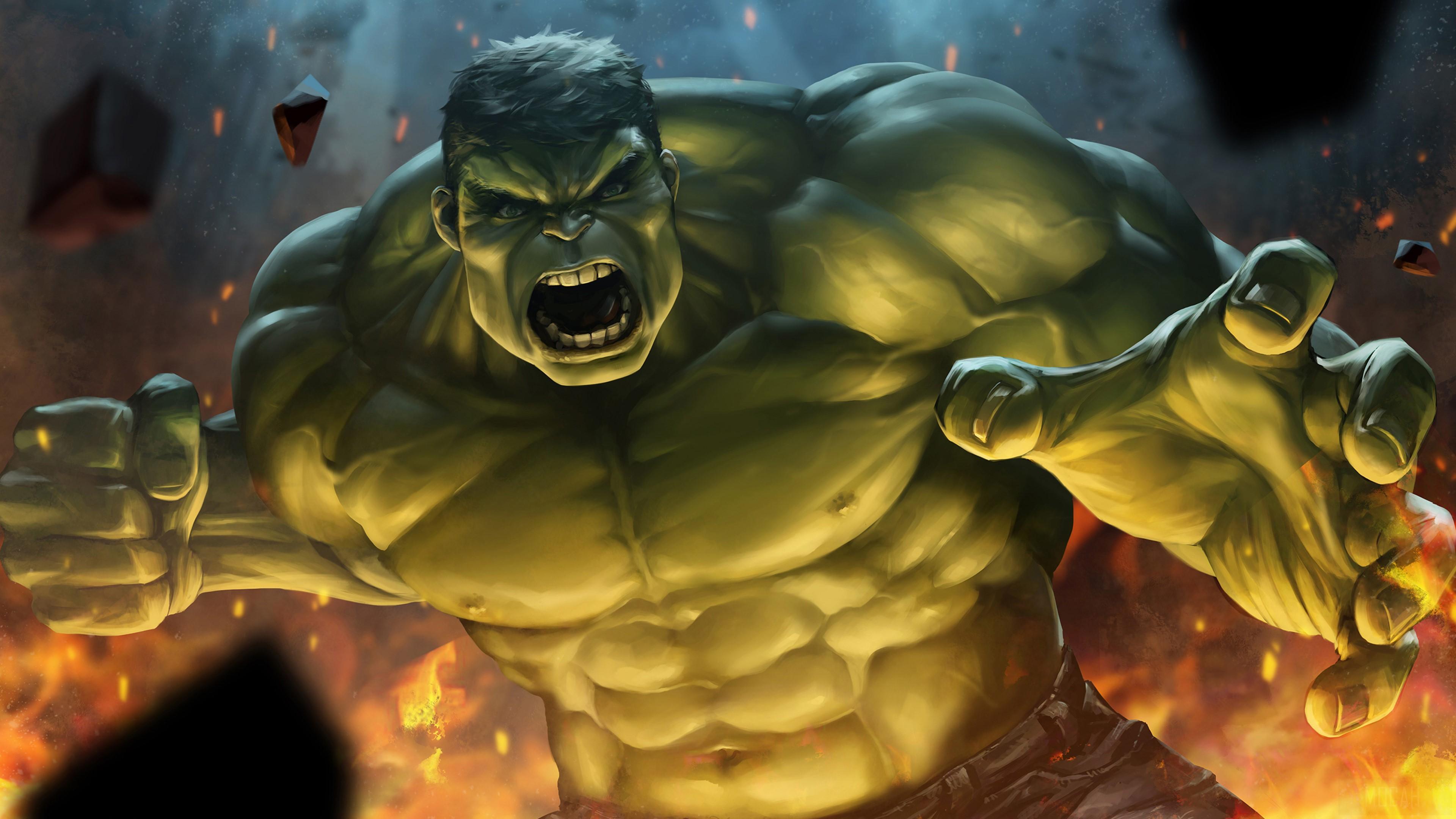 HD wallpaper, Hulk Smash Art 4K