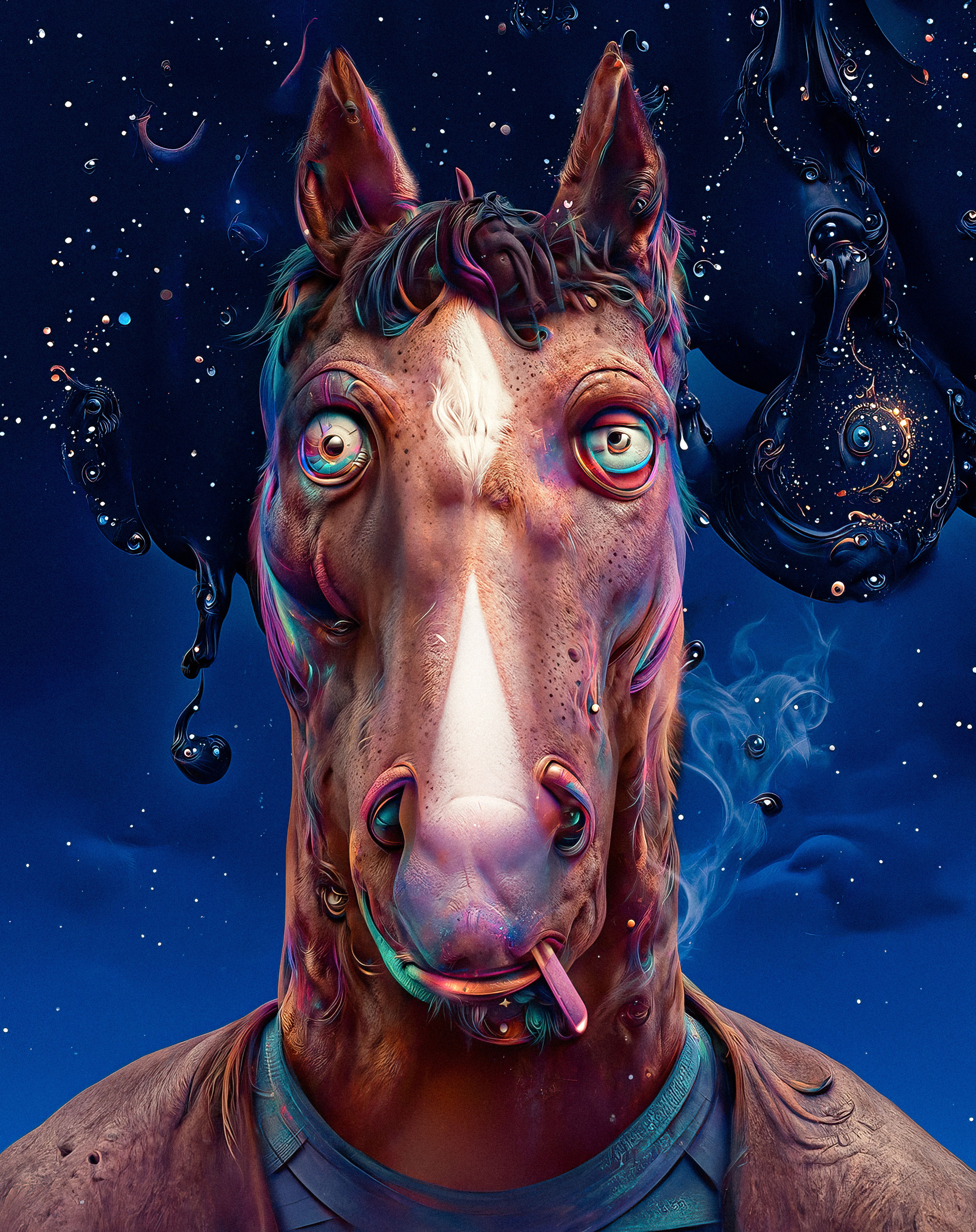 HD wallpaper, 3D Art, Humanoid Horse, Bojack Horseman