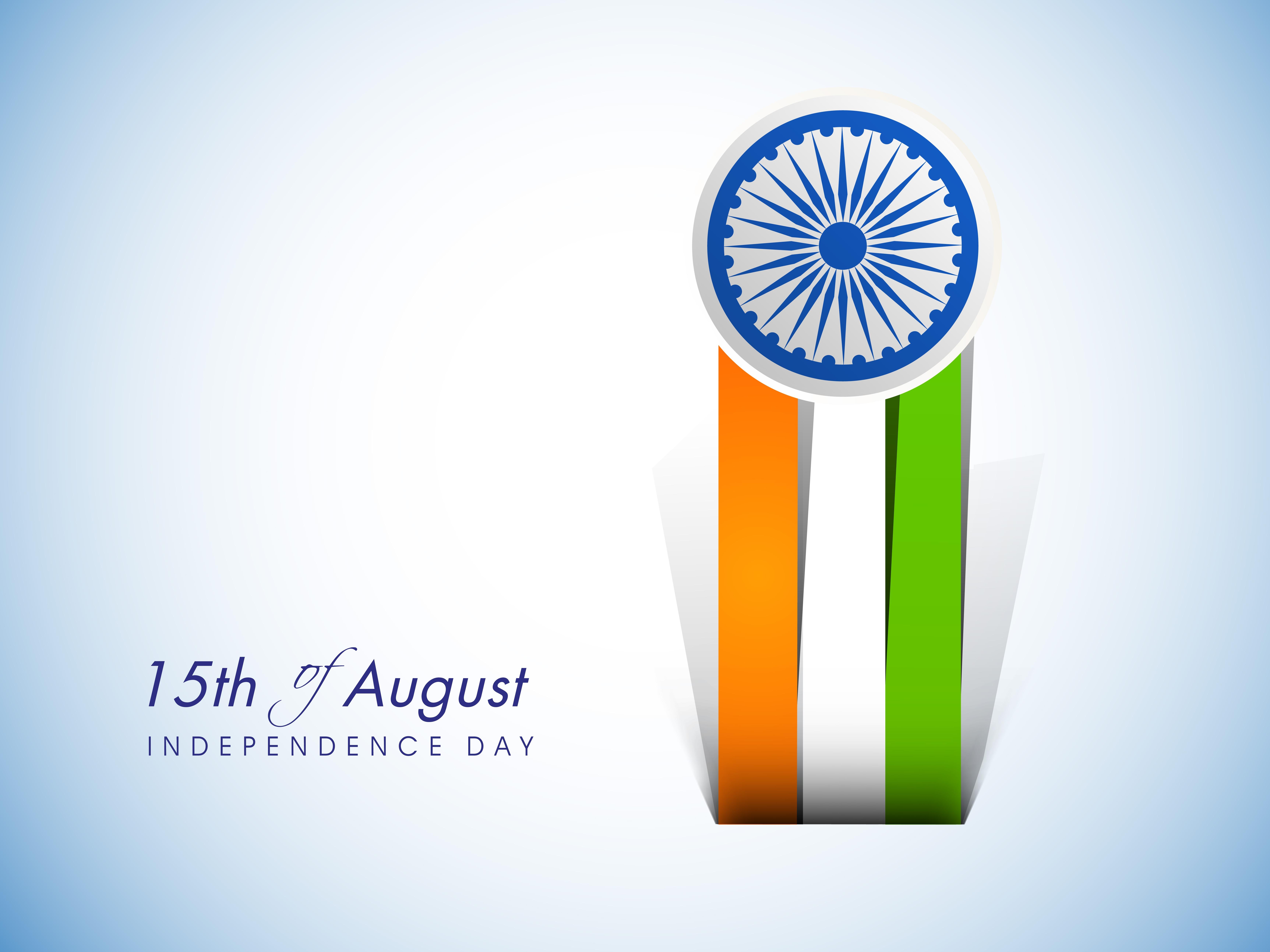 HD wallpaper, August 15Th, Tricolor, Independence Day, 5K, White Background, Red Fort, India, Indian Flag
