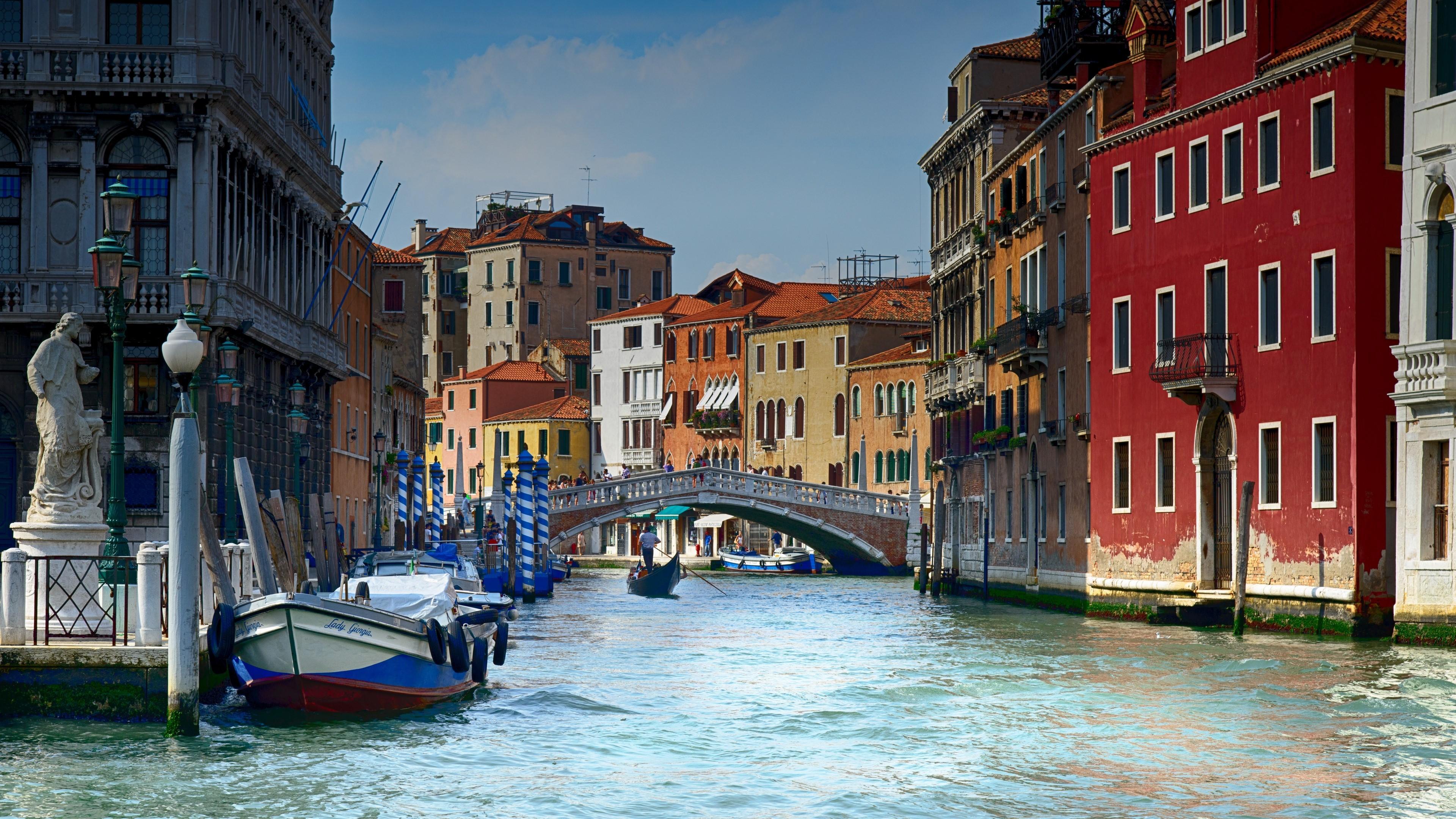 HD wallpaper, Italy, Venice, Gondolas, River 4K
