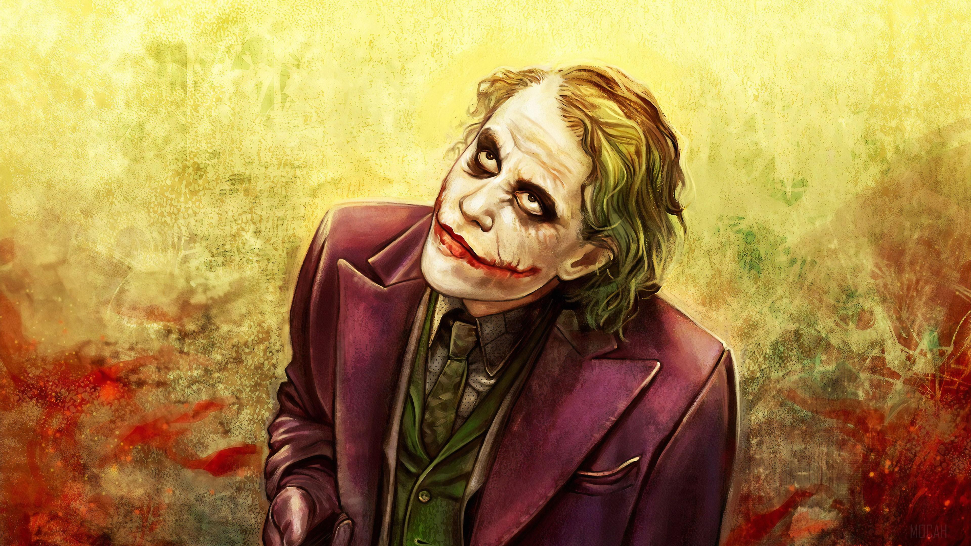 HD wallpaper, Joker Heath Ledger Art 2019 4K