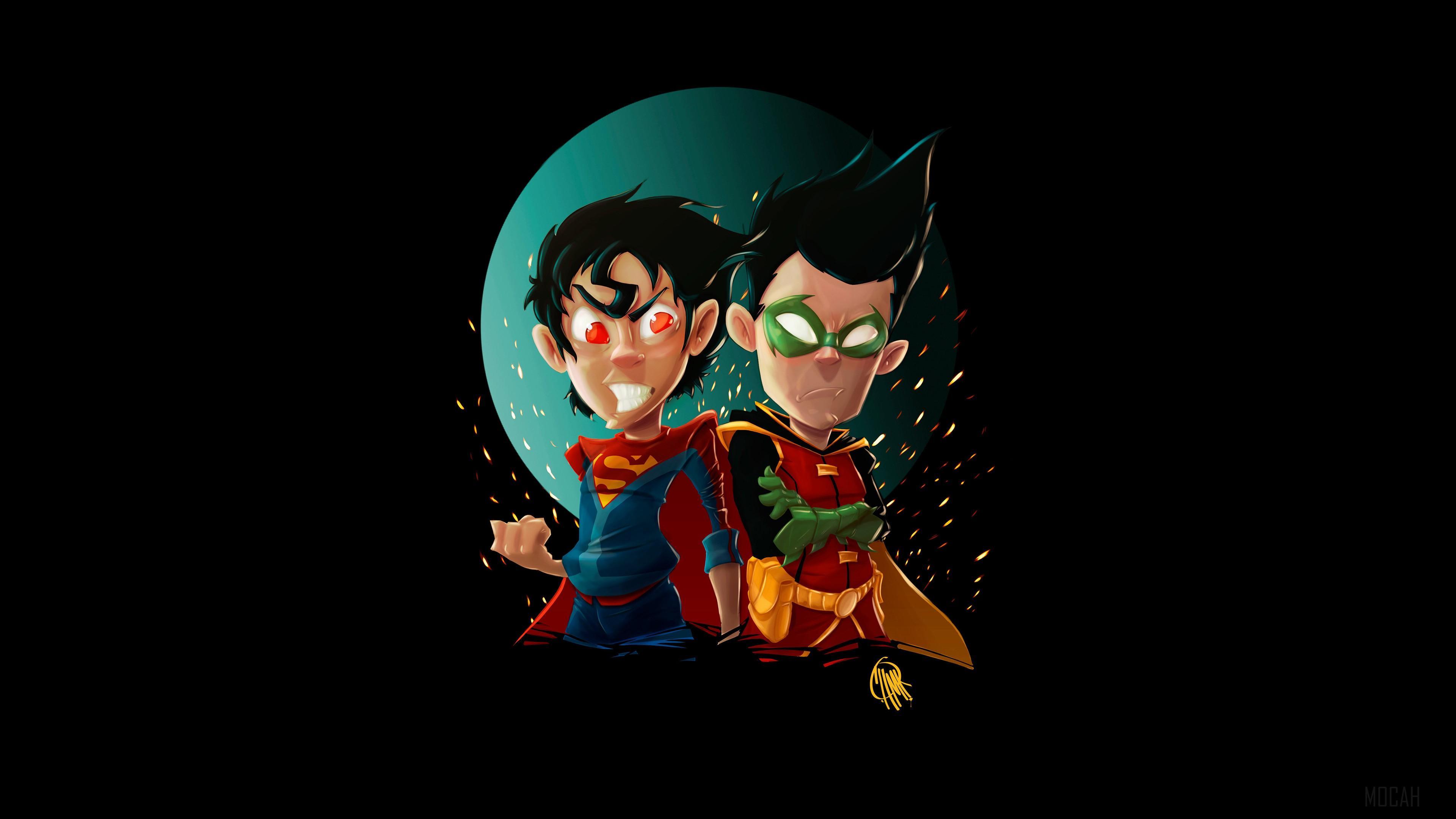HD wallpaper, Kid Superman And Robin 4K