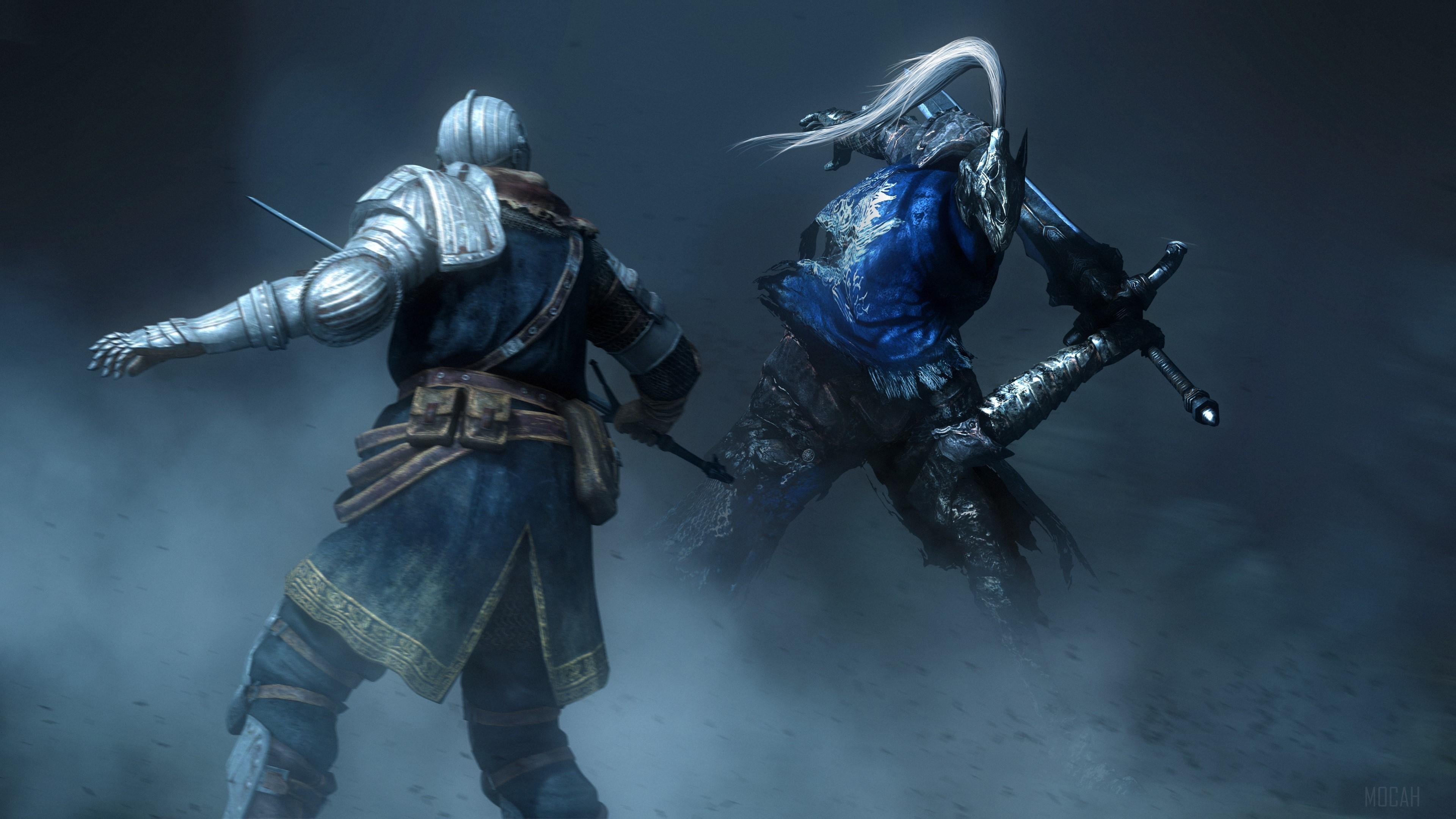 HD wallpaper, Knight Artorias Squaring Off Against Another Knight 4K