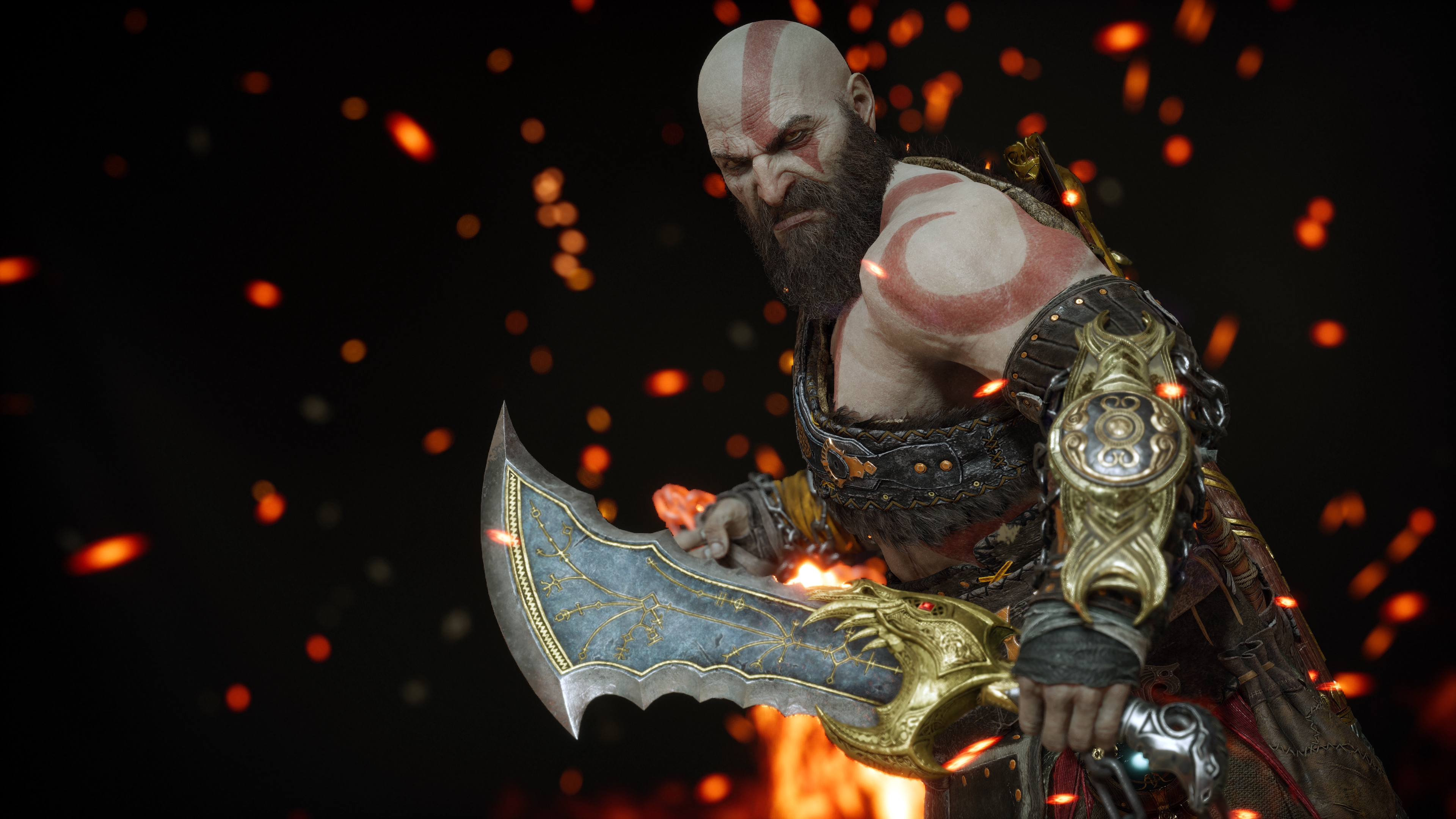 HD wallpaper, Blades Of Chaos, Kratos, Armor