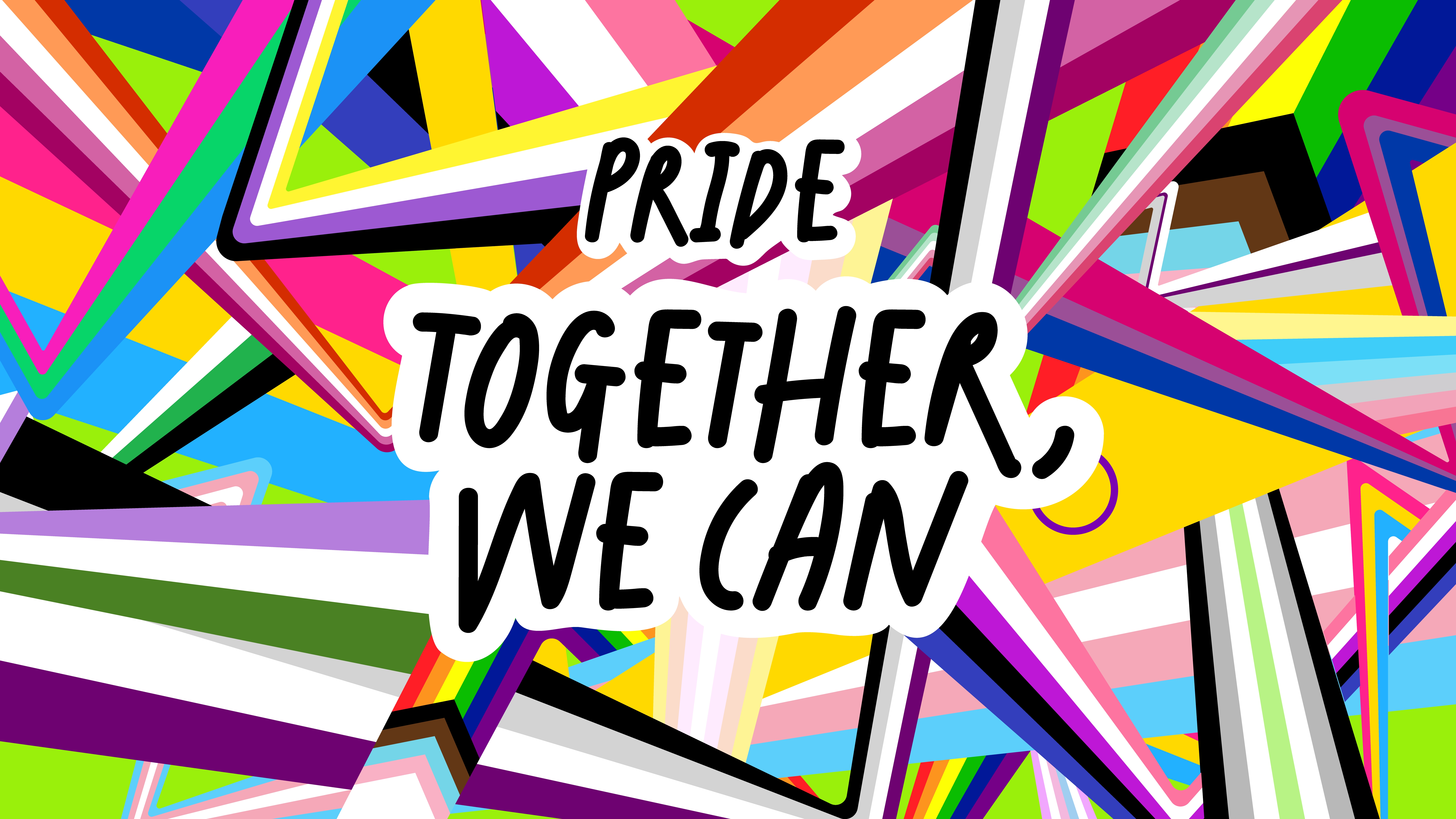 HD wallpaper, 8K, Microsoft Pride, Together We Can, Lgbtq, Colorful Background, 5K