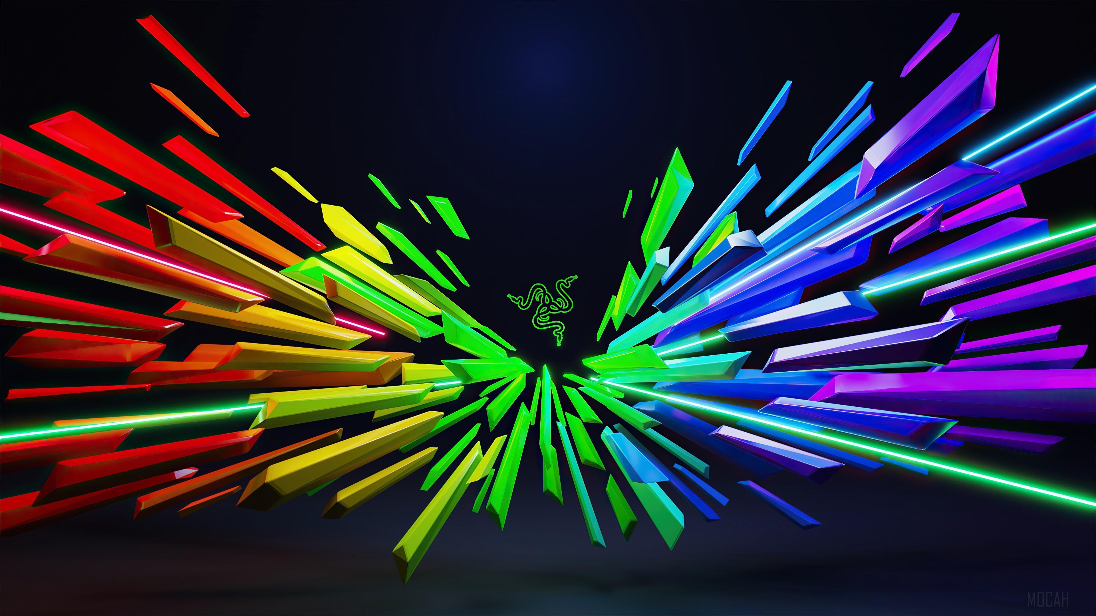 HD wallpaper, Colorful, Razer, Logo 4K