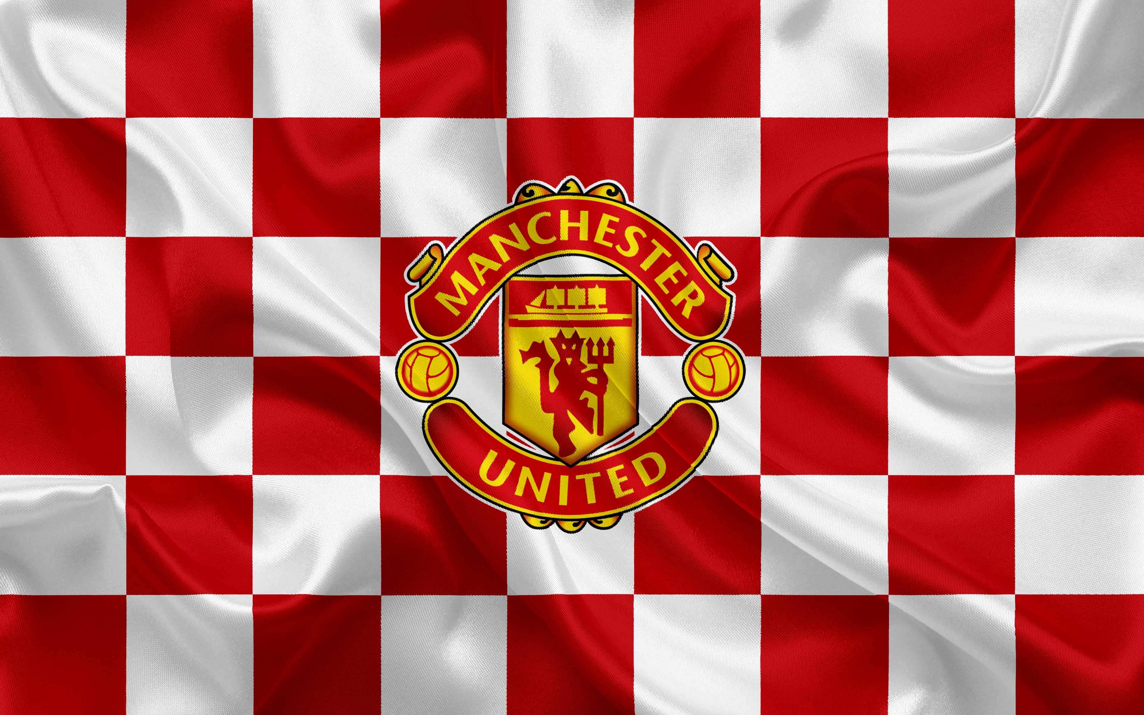 HD wallpaper, Manchester United, Flag, Logo, Football Club