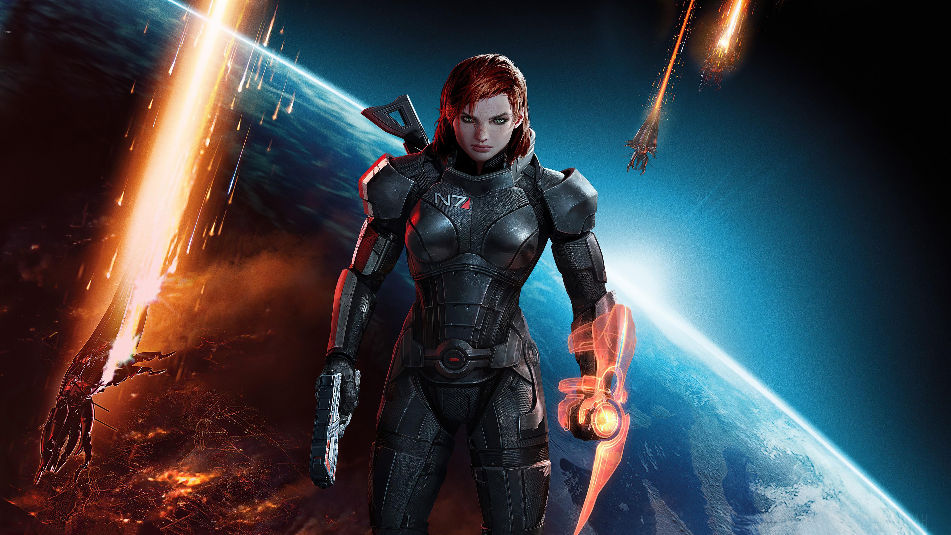 HD wallpaper, Mass Effect 3  Commander Shepard 4K