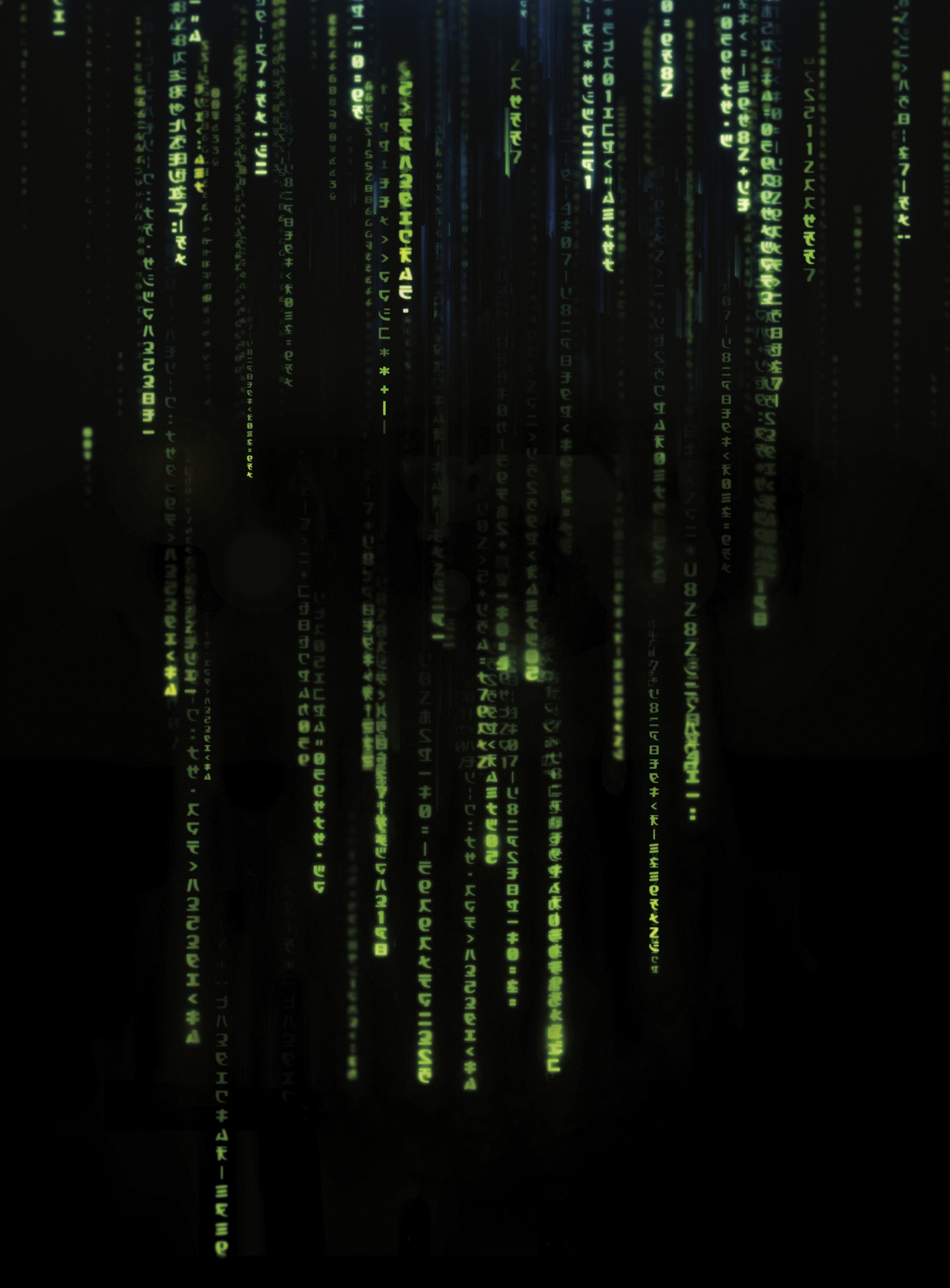 HD wallpaper, Matrix Falling Code, Matrix Code, Matrix Rain, 2021 Movies, Dark Background, The Matrix Resurrections