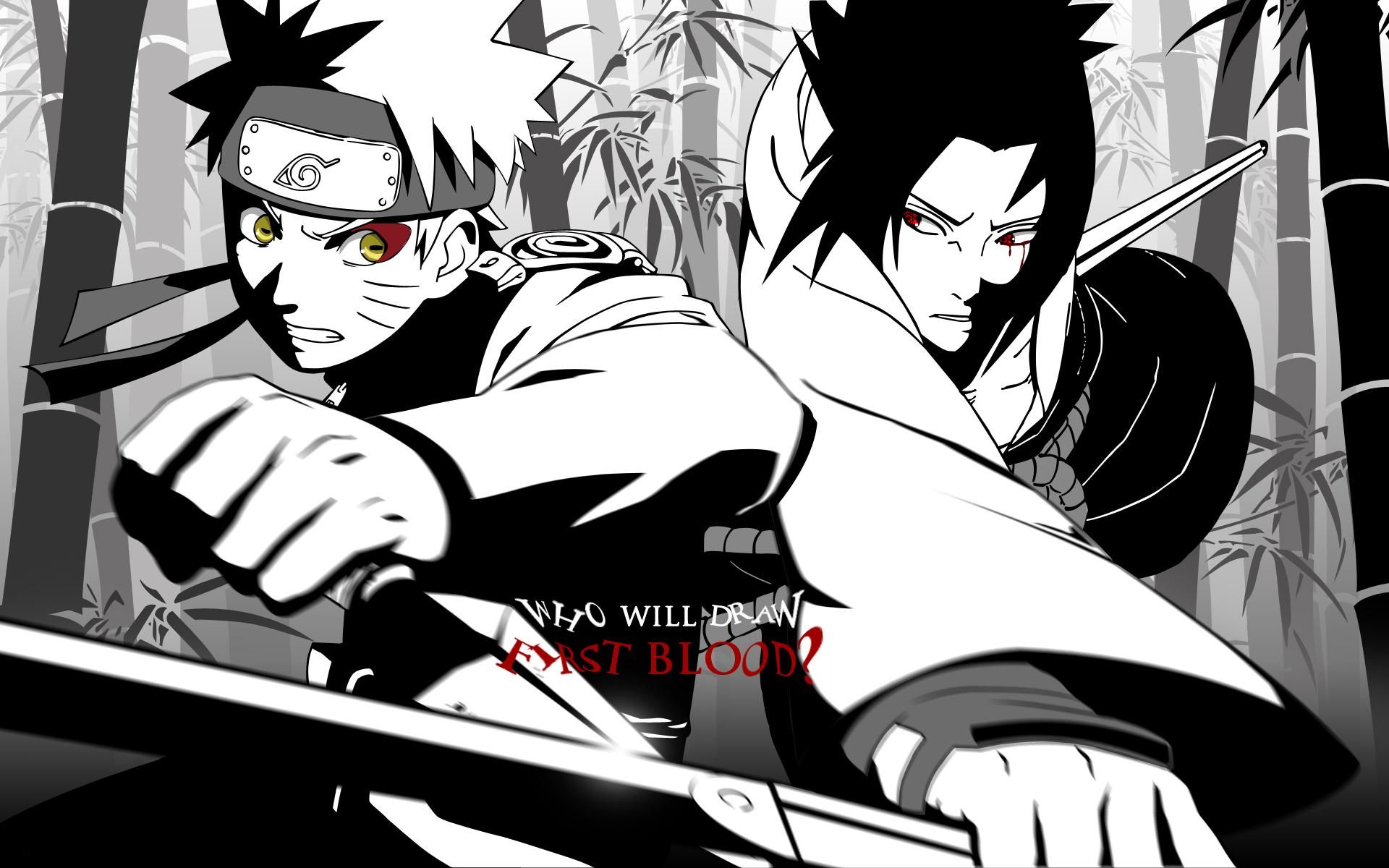 HD wallpaper, Vs, Sasuke, Naruto