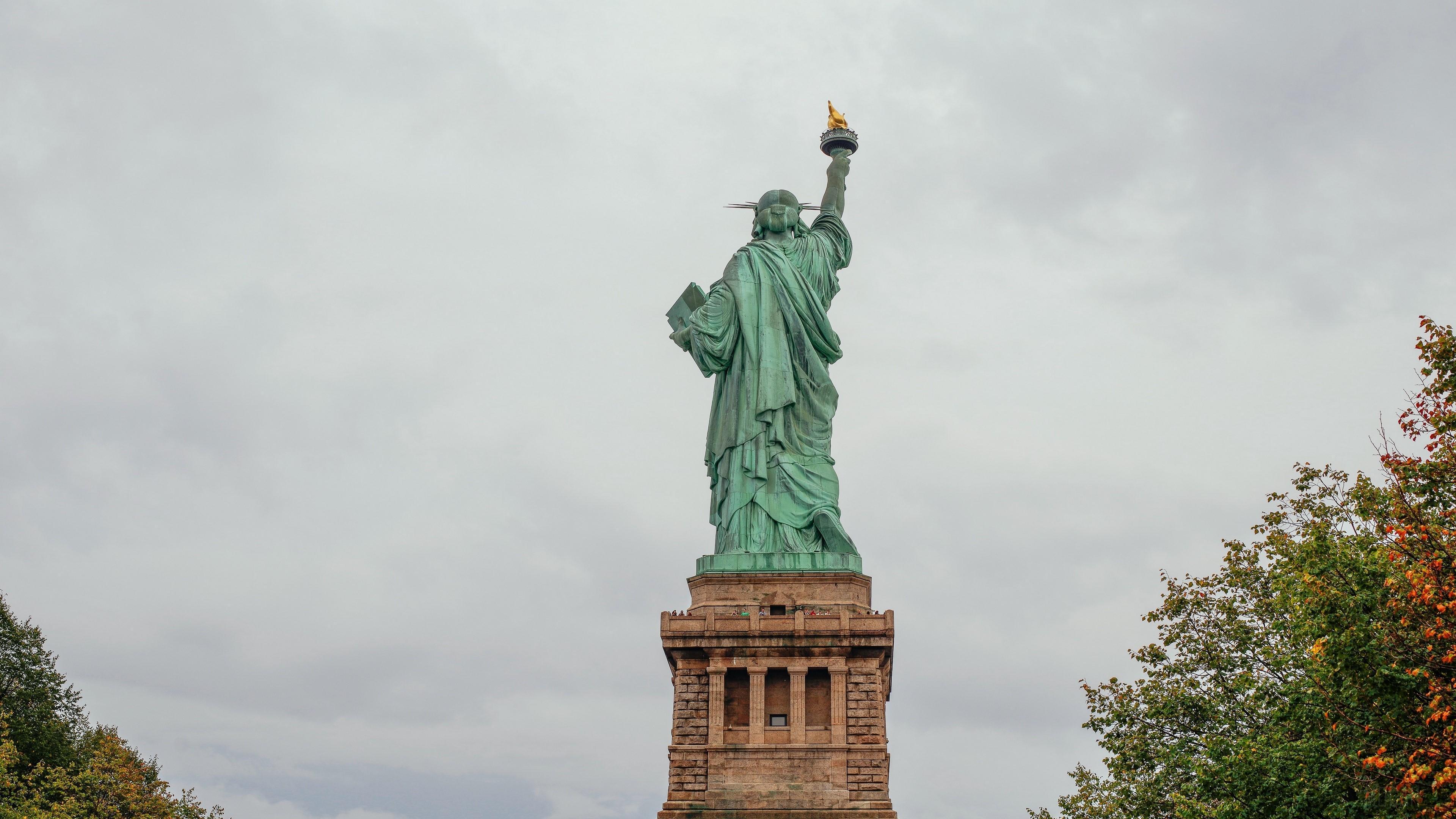 HD wallpaper, Statue Of Liberty, New York, Sculpture 4K
