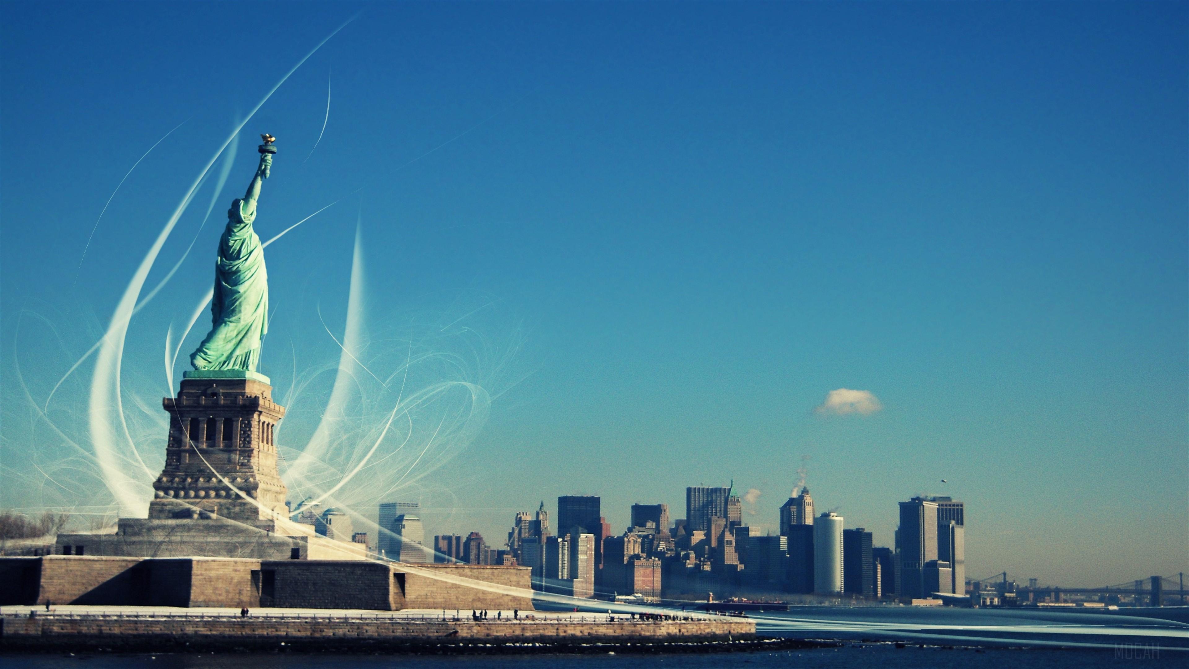 HD wallpaper, New Yorks Statue Of Liberty 4K