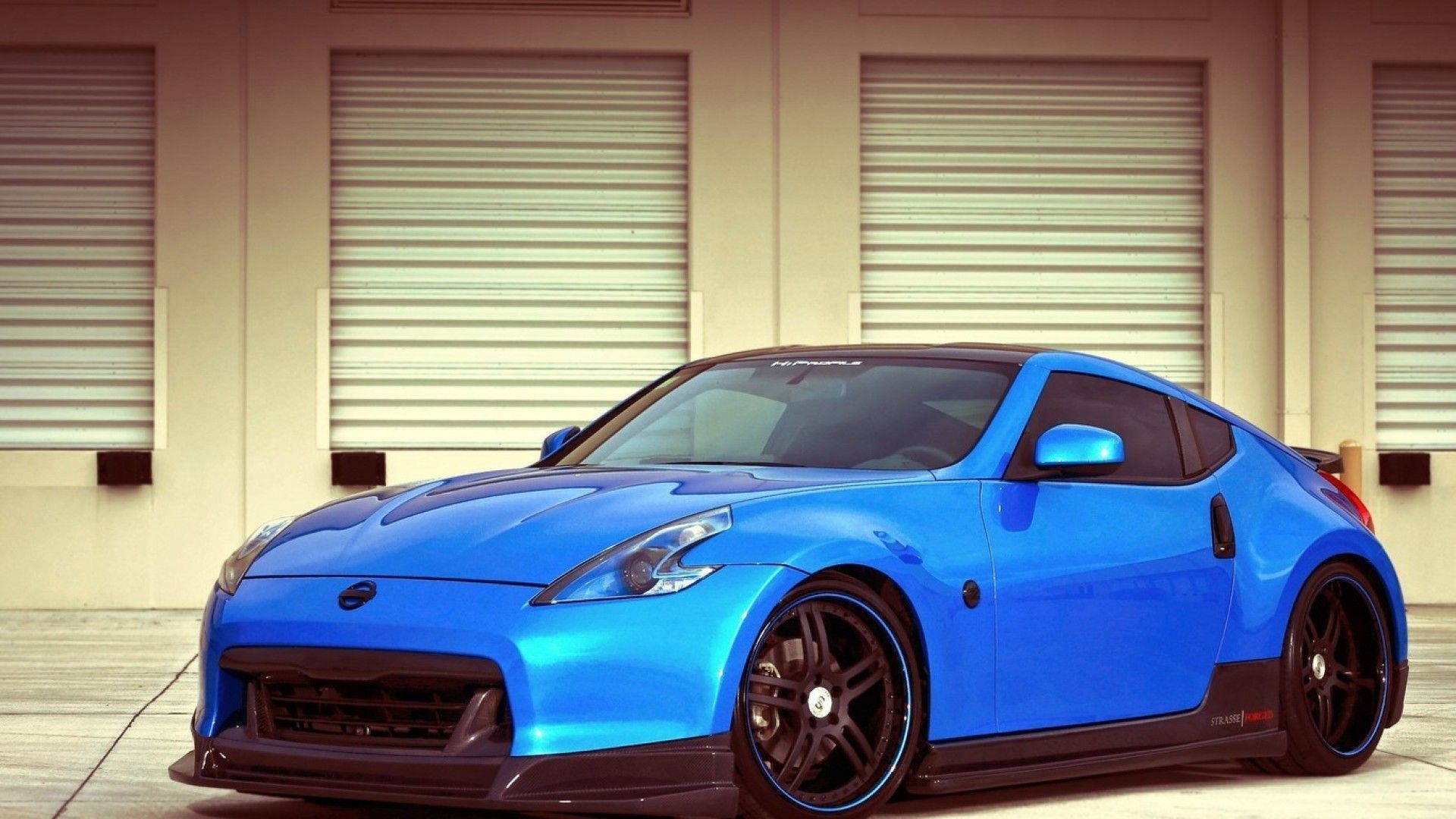 HD wallpaper, Nissan, Blue, 370Z