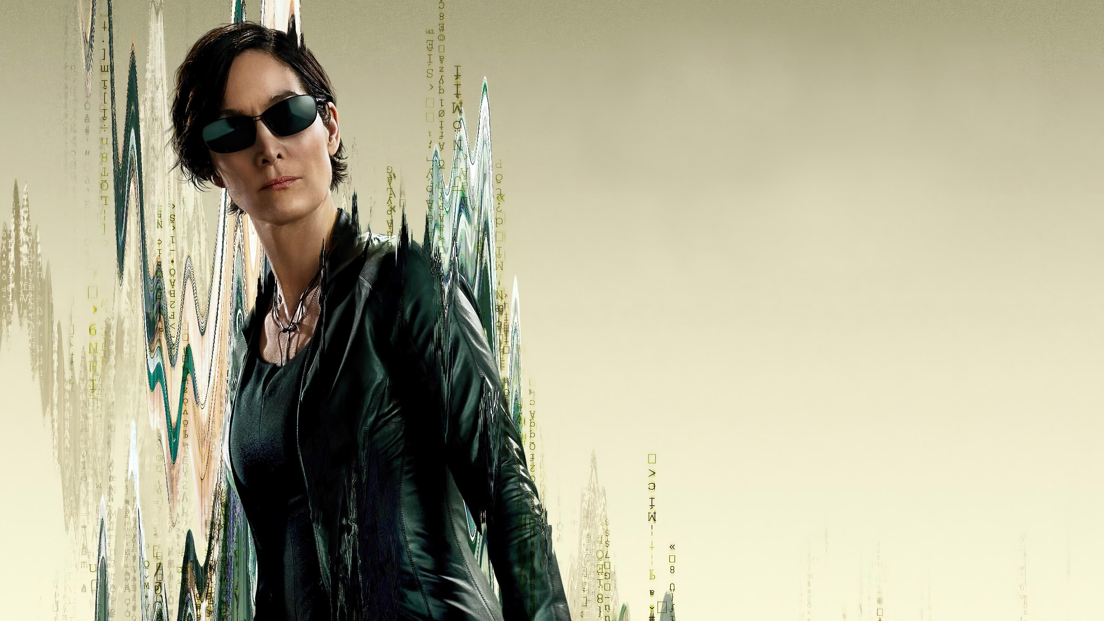 HD wallpaper, Movie, 4K, Carrie Anne Moss, Trinity, Official Poster, 2021, The Matrix Resurrections