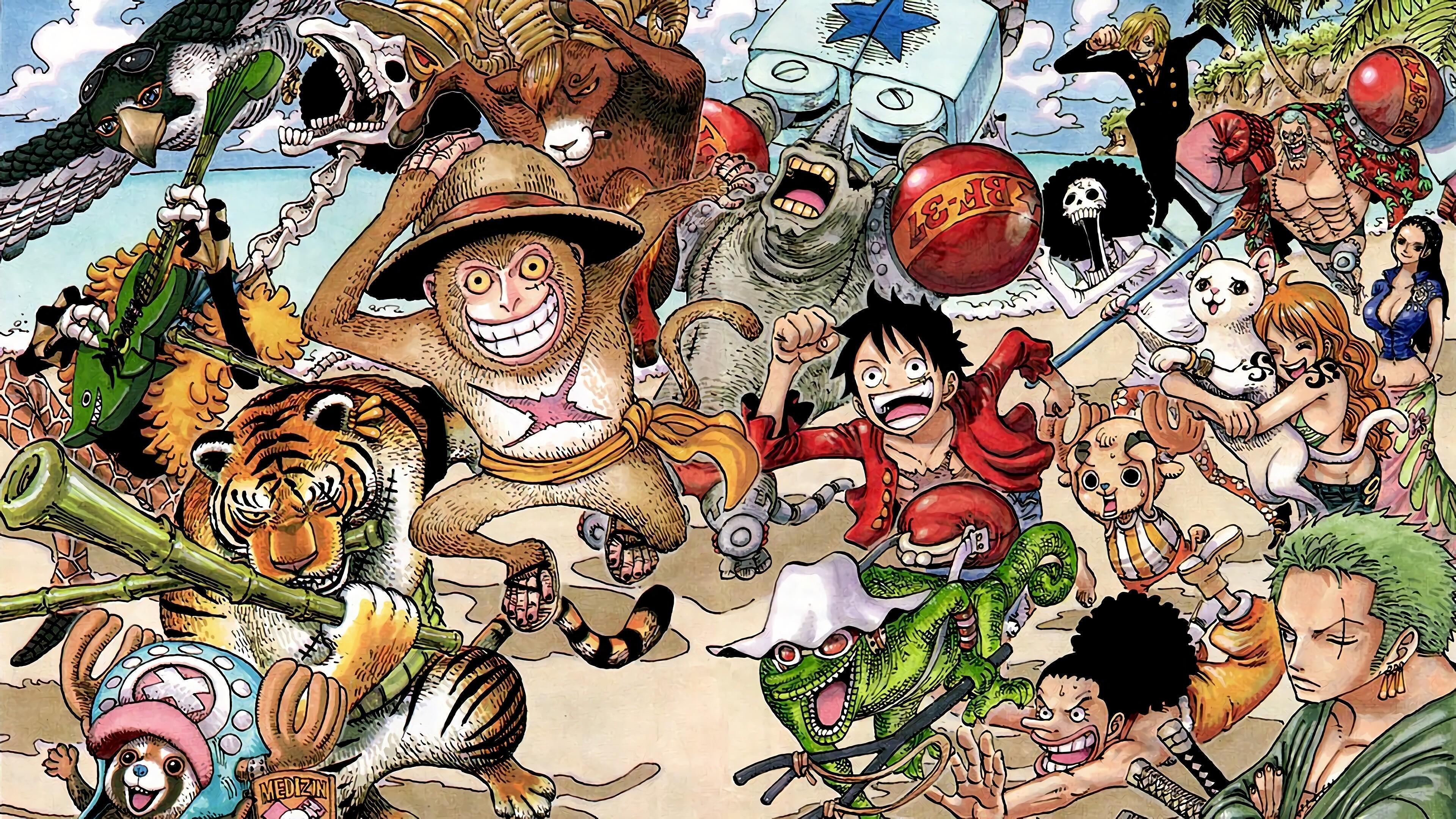 HD wallpaper, One Piece, 4K, Straw Hat Pirates
