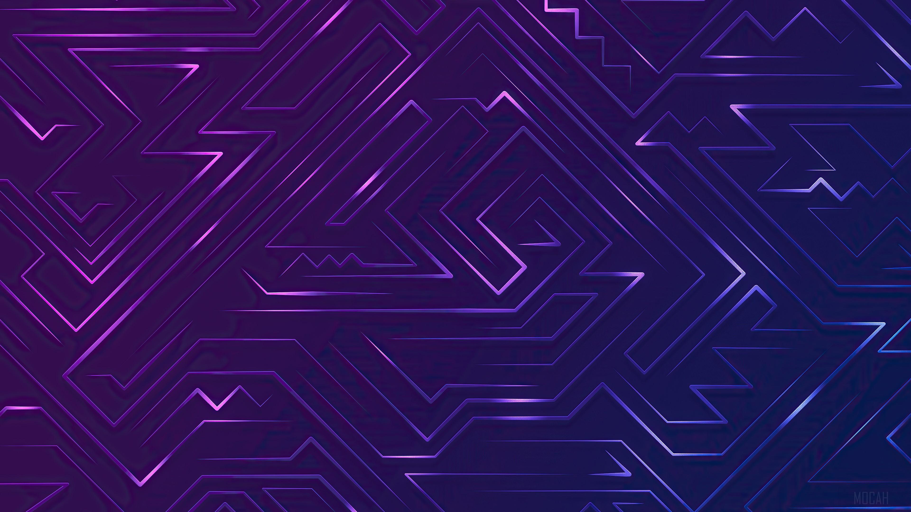 HD wallpaper, Pattern Violet Graphics 4K