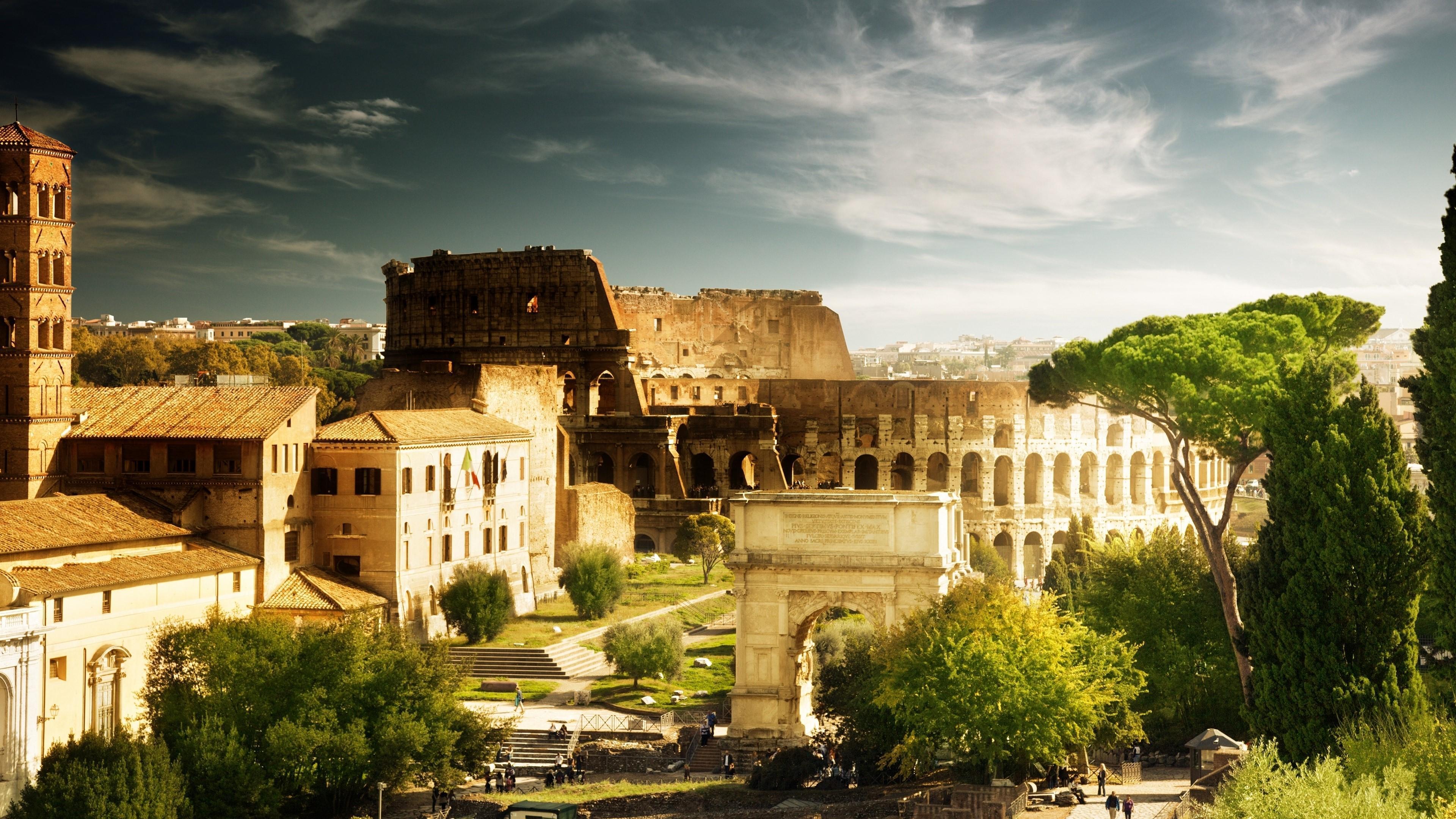 HD wallpaper, Italy, Trees, Home, People 4K, Architecture, Colosseum, Rome, Arch Of Constantine