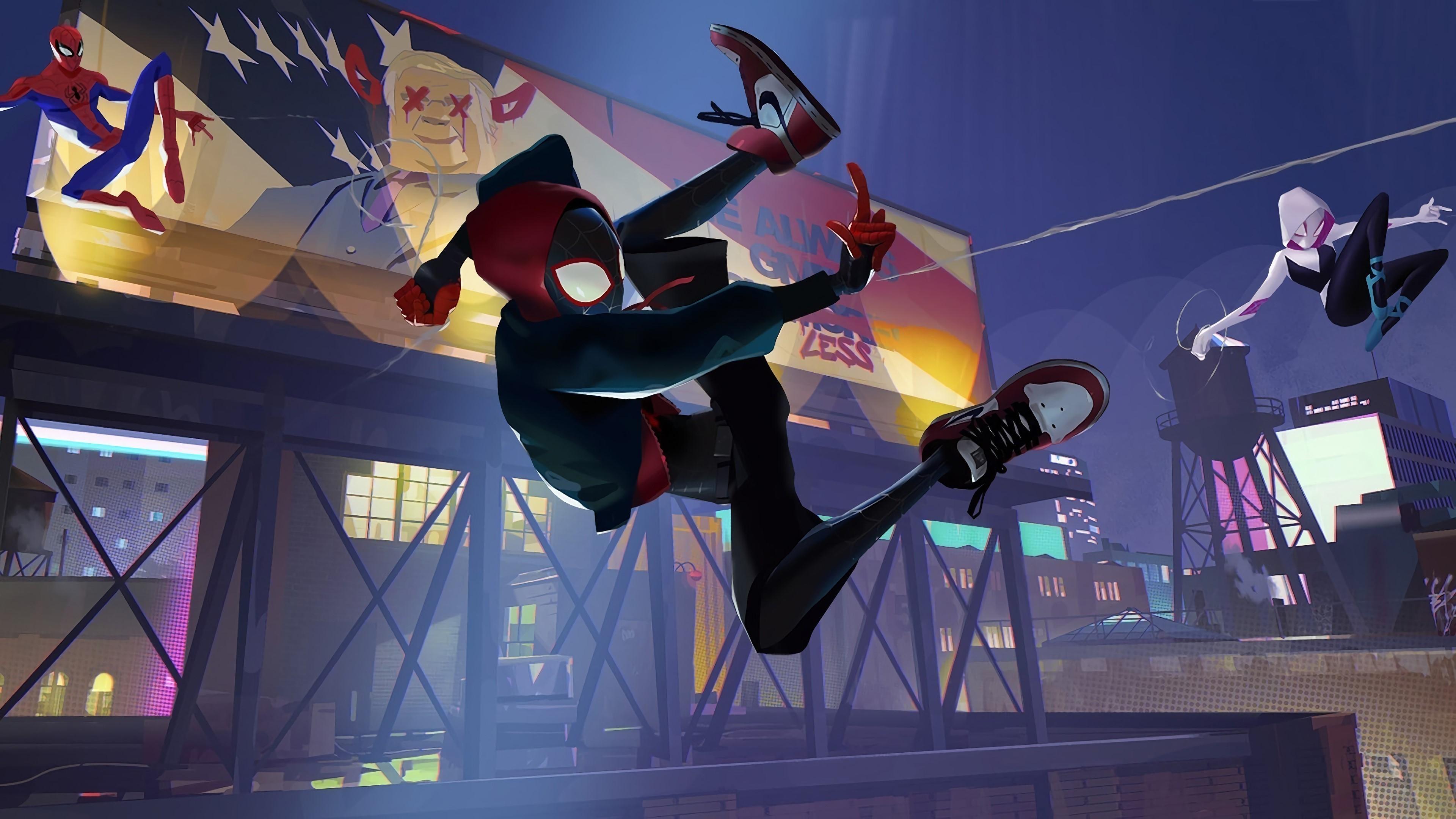HD wallpaper, Peter Parker Spiderman Into The Spider Verse 4K