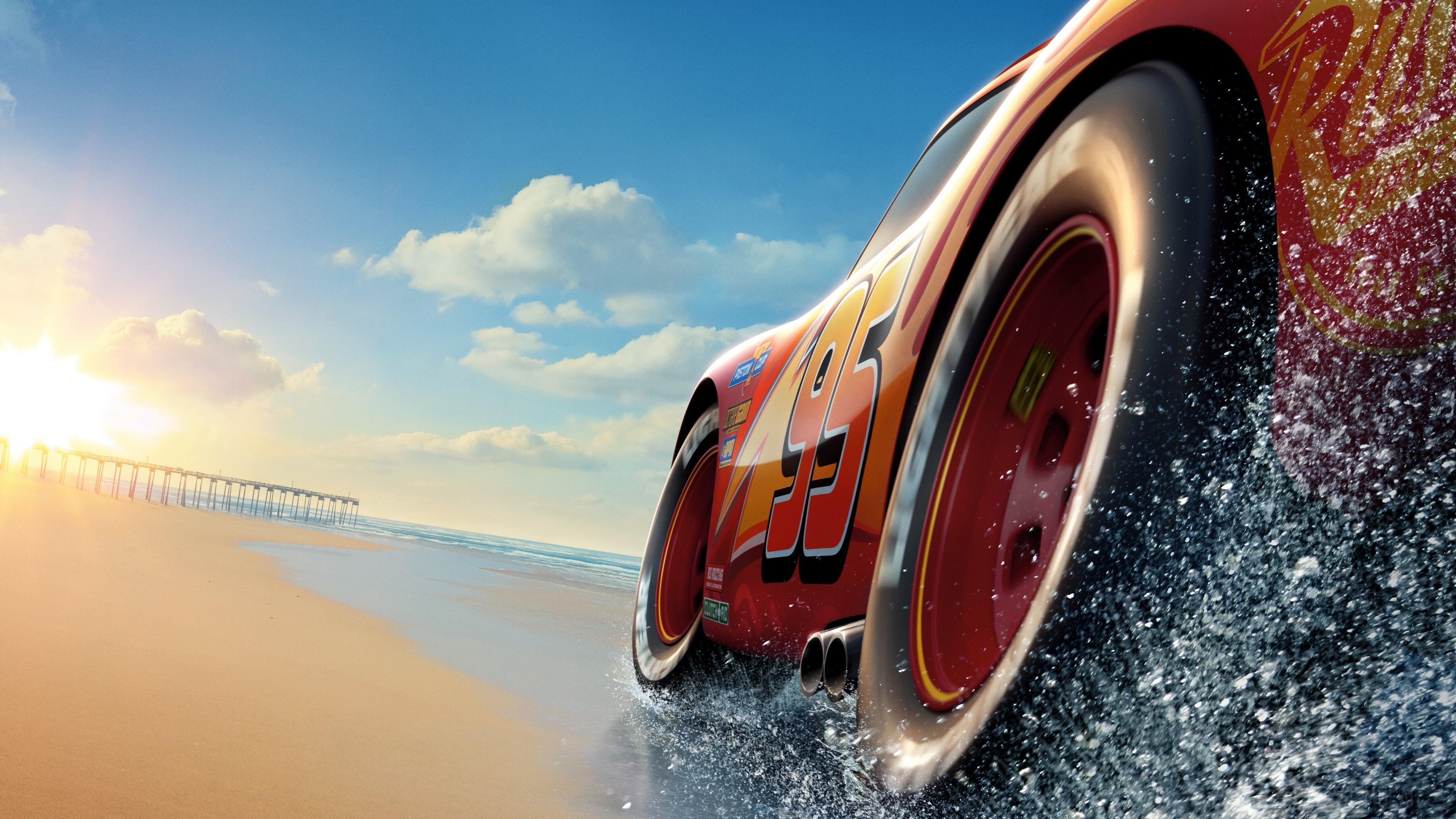 HD wallpaper, Cars 3, Lightning Mcqueen, Pixar 4K