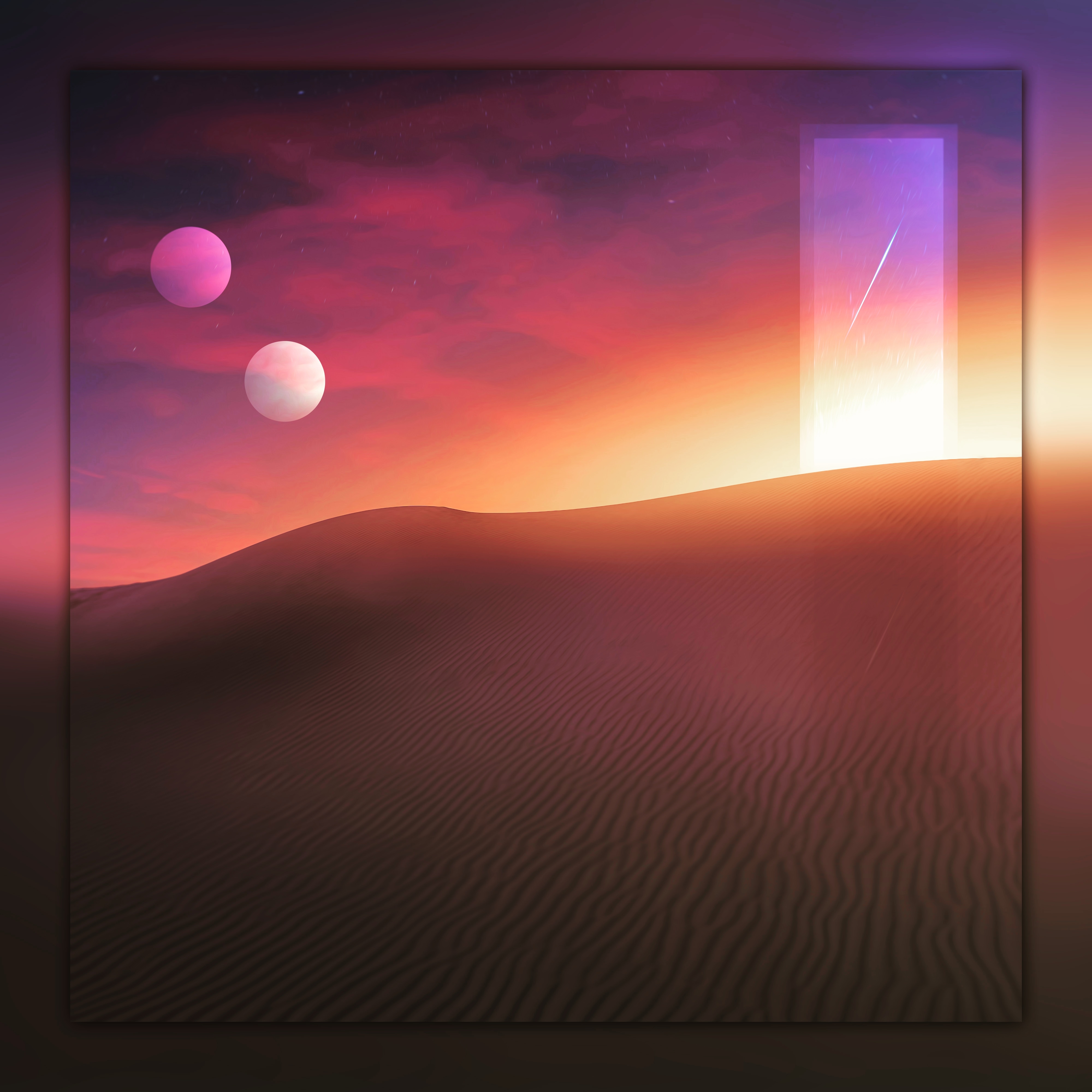 HD wallpaper, Tranquility, Desert, Sunset, Portal