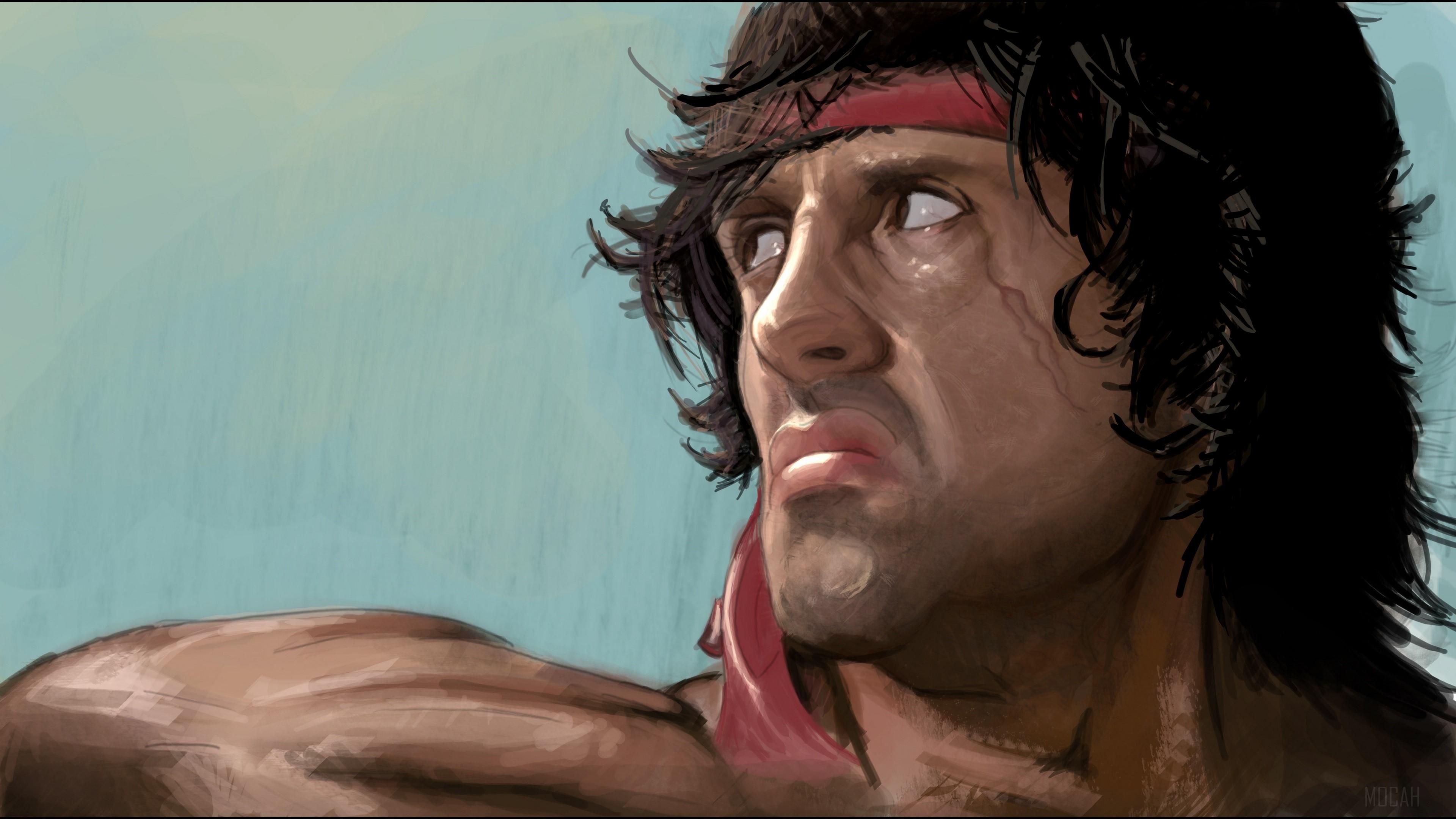 HD wallpaper, Sylvester Stallone 4K, Rambo