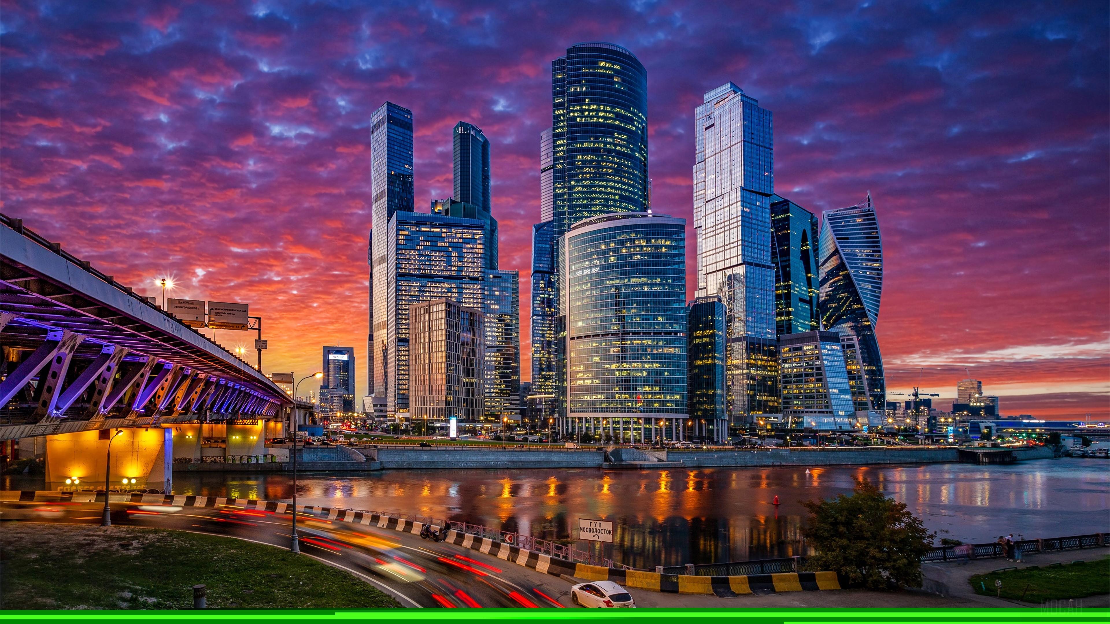 HD wallpaper, Russia Moscow Cityscape 4K