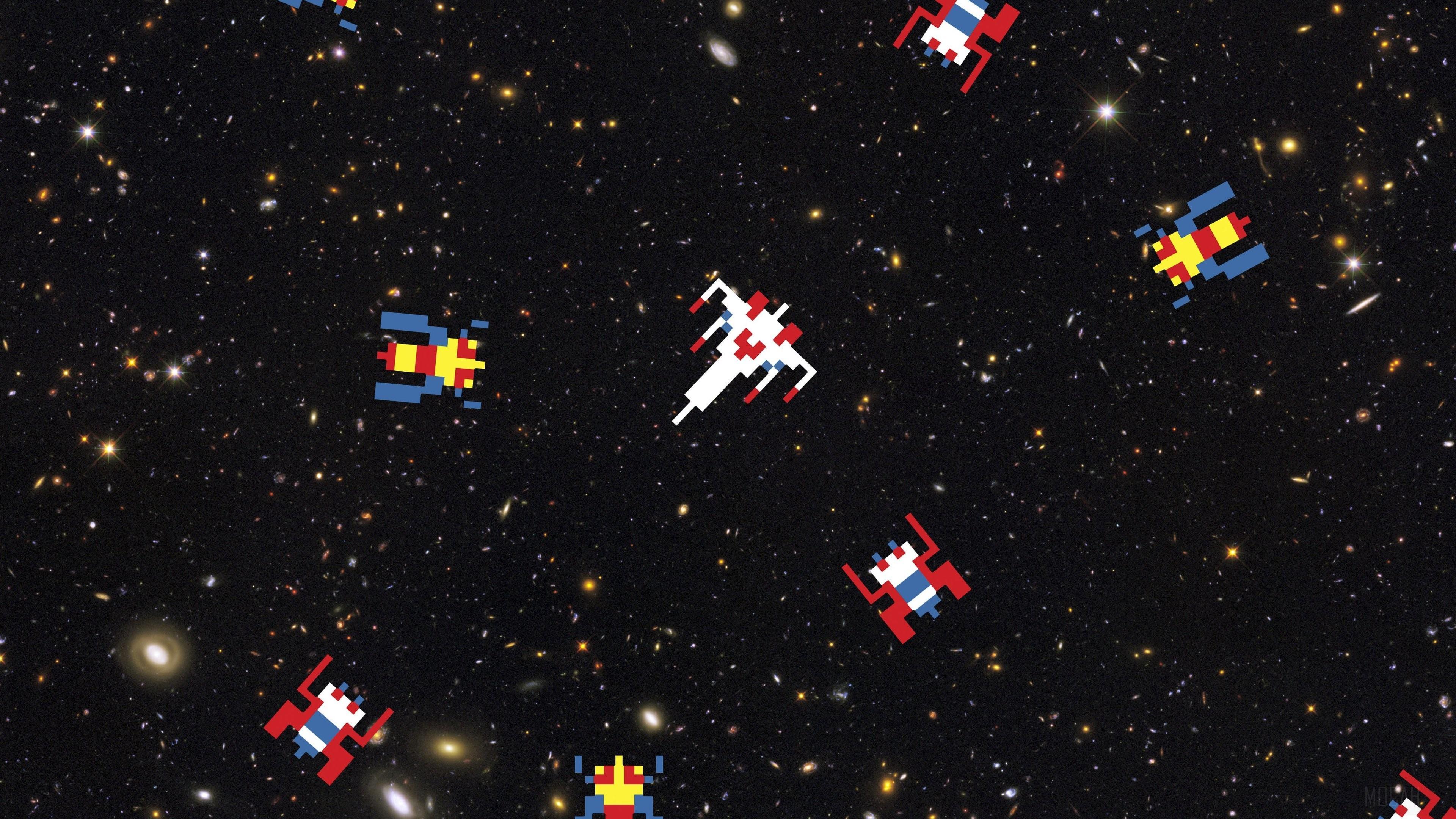 HD wallpaper, Shooter Spaceships Scifi Arcade 4K