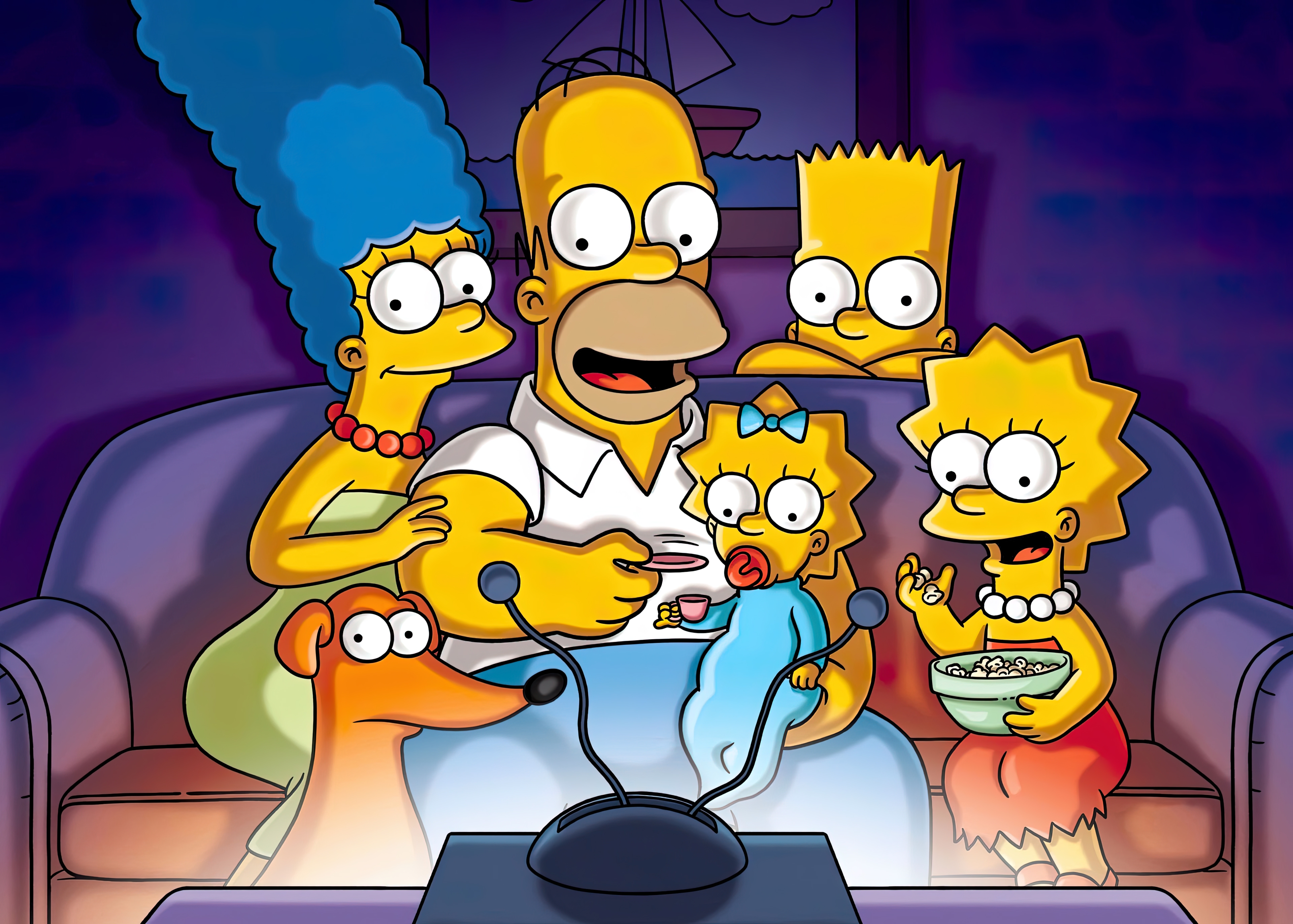 HD wallpaper, Homer Simpson, The Simpsons, Lisa Simpson, Marge Simpson, Simpson Family, Bart Simpson, Maggie Simpson