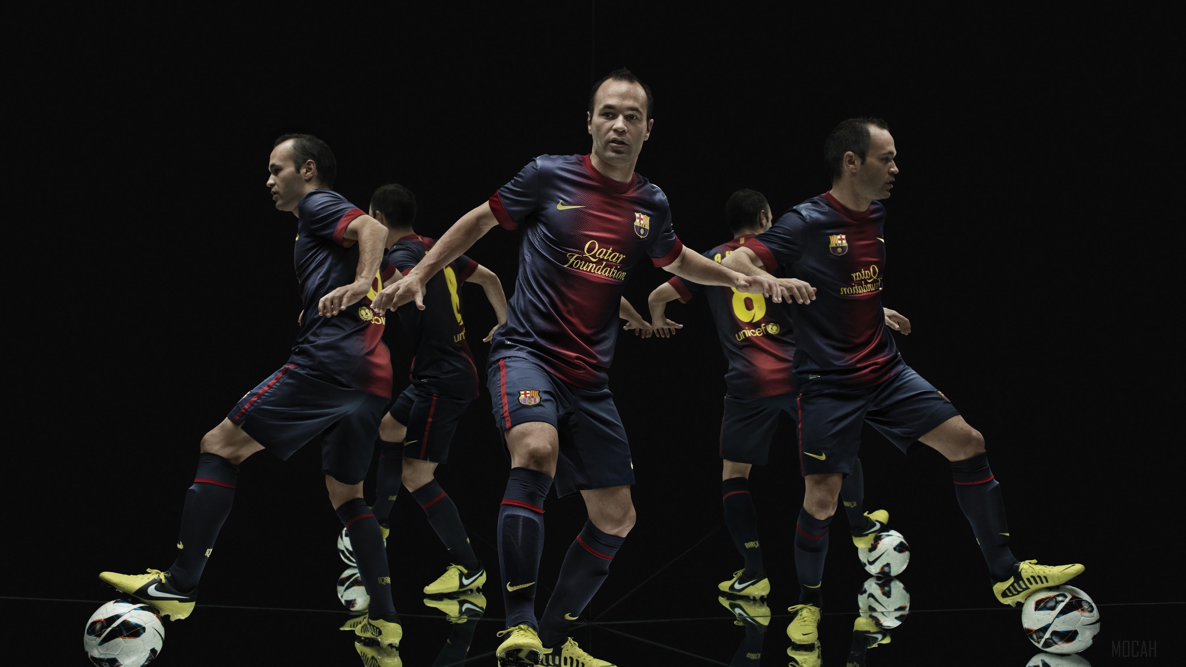 HD wallpaper, Nike, Andres Iniesta, Fc Barcelona, Football, Cleats 4K, Barca, Sports