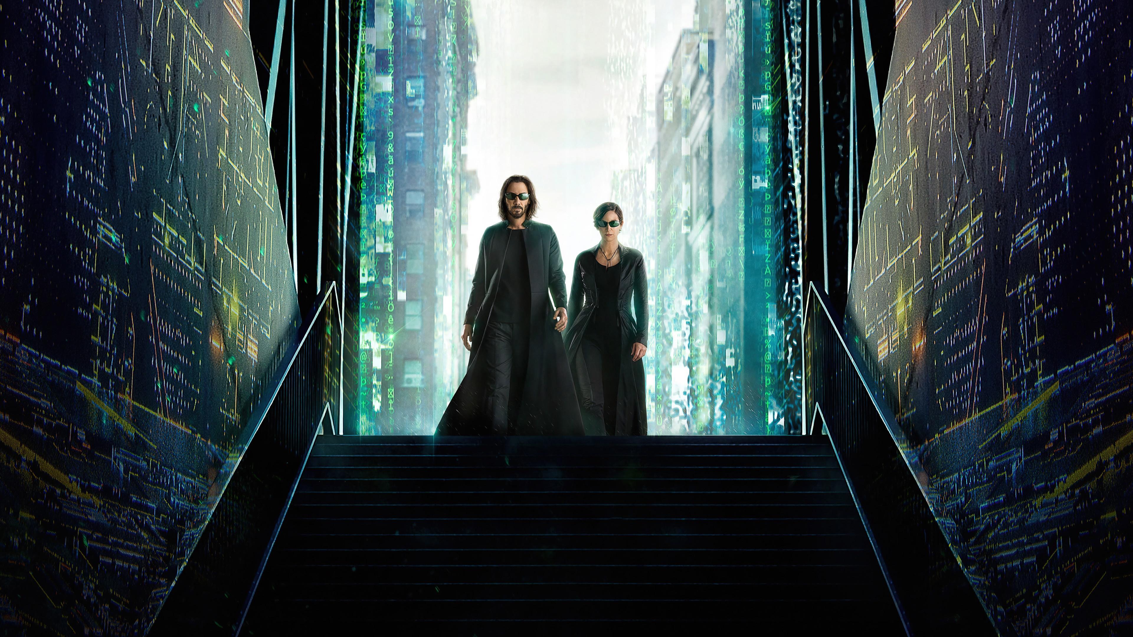 HD wallpaper, Neo, Movie, Trinity, 4K, 2021, The Matrix Resurrections