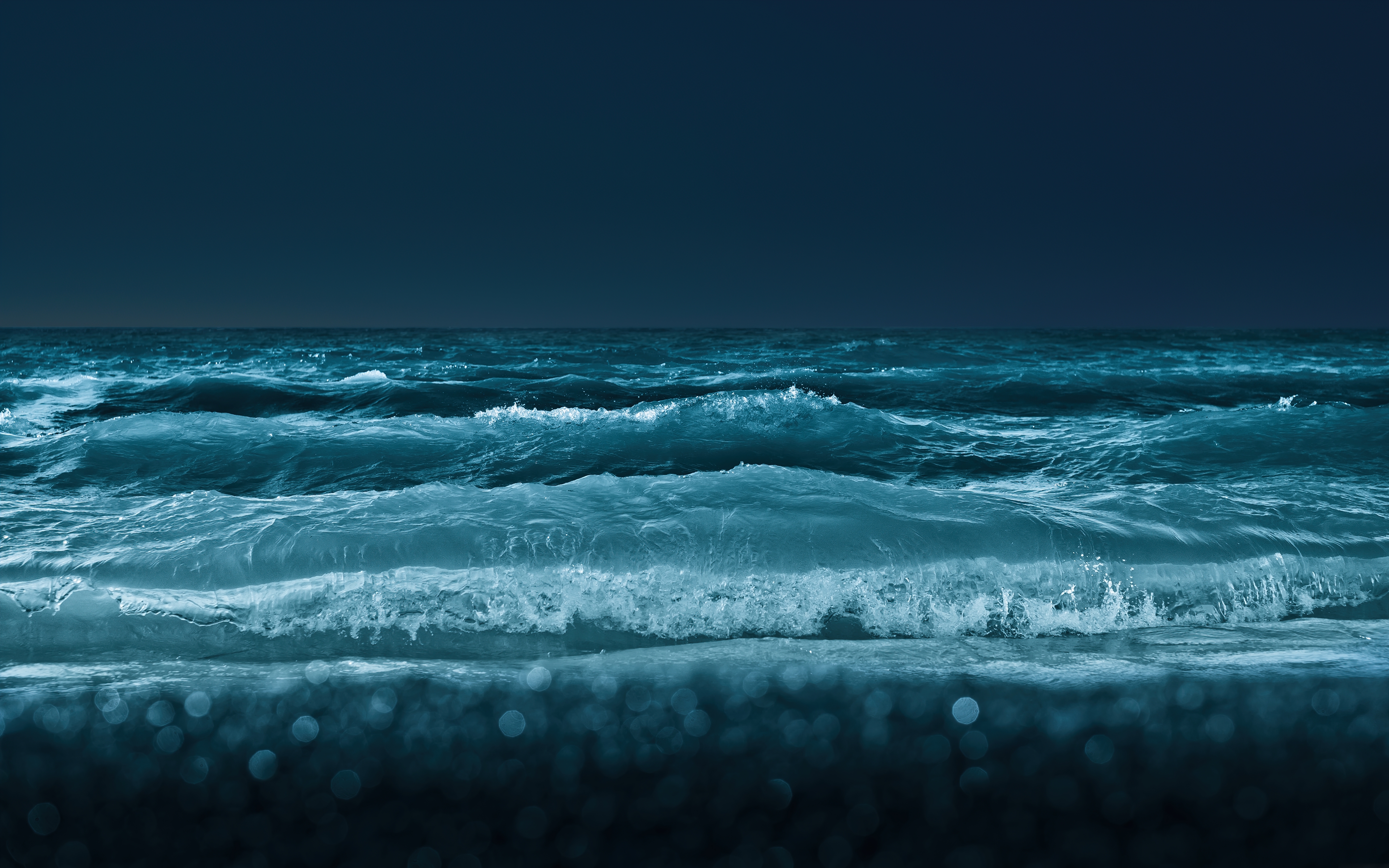 HD wallpaper, Toronto, Lake Ontario, Body Of Water, Night, Great Lakes Of North America, Waves, Cold