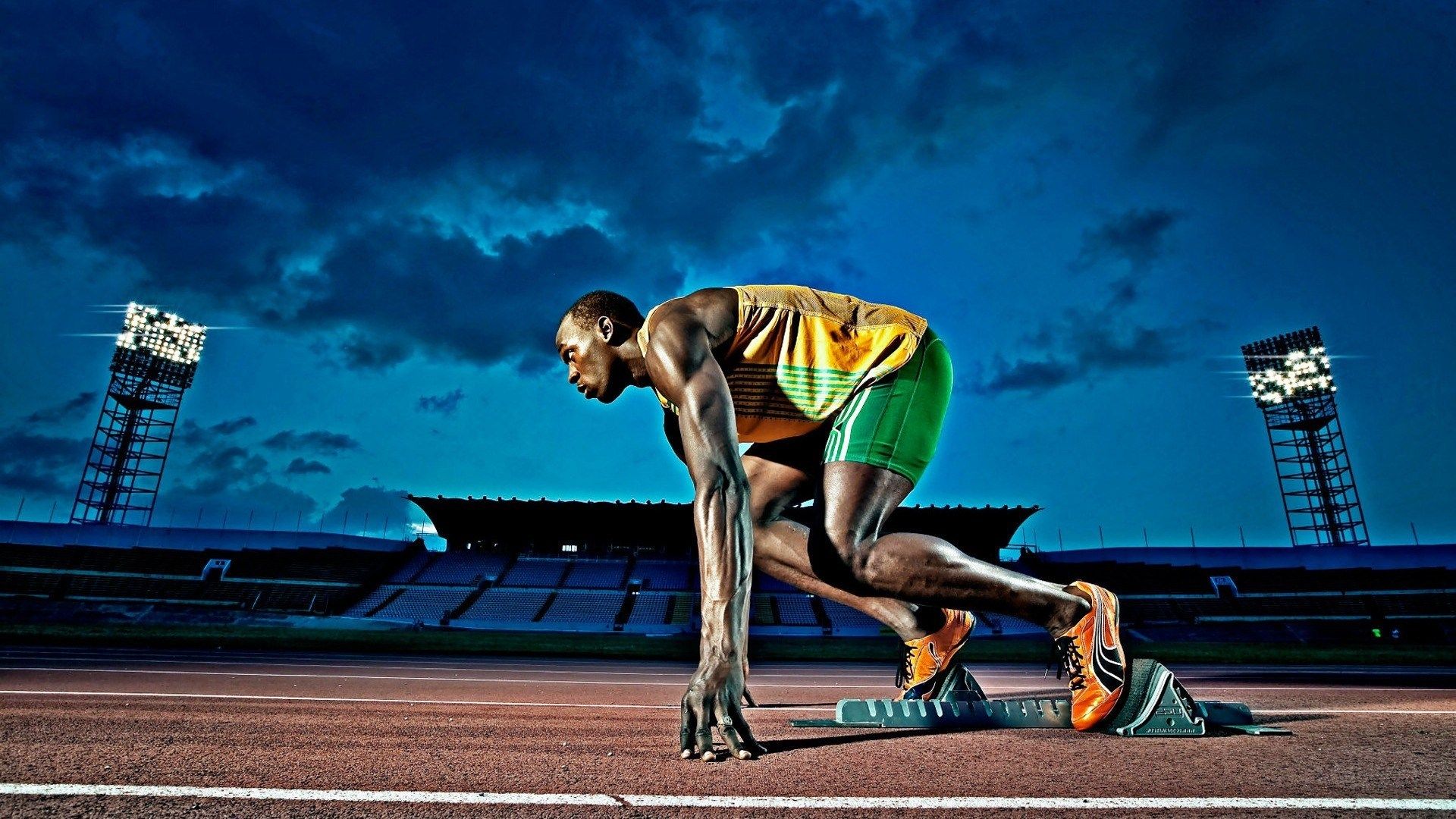 HD wallpaper, Athlete, Jamaican, Usain, Sport, Bolt, Sprinter