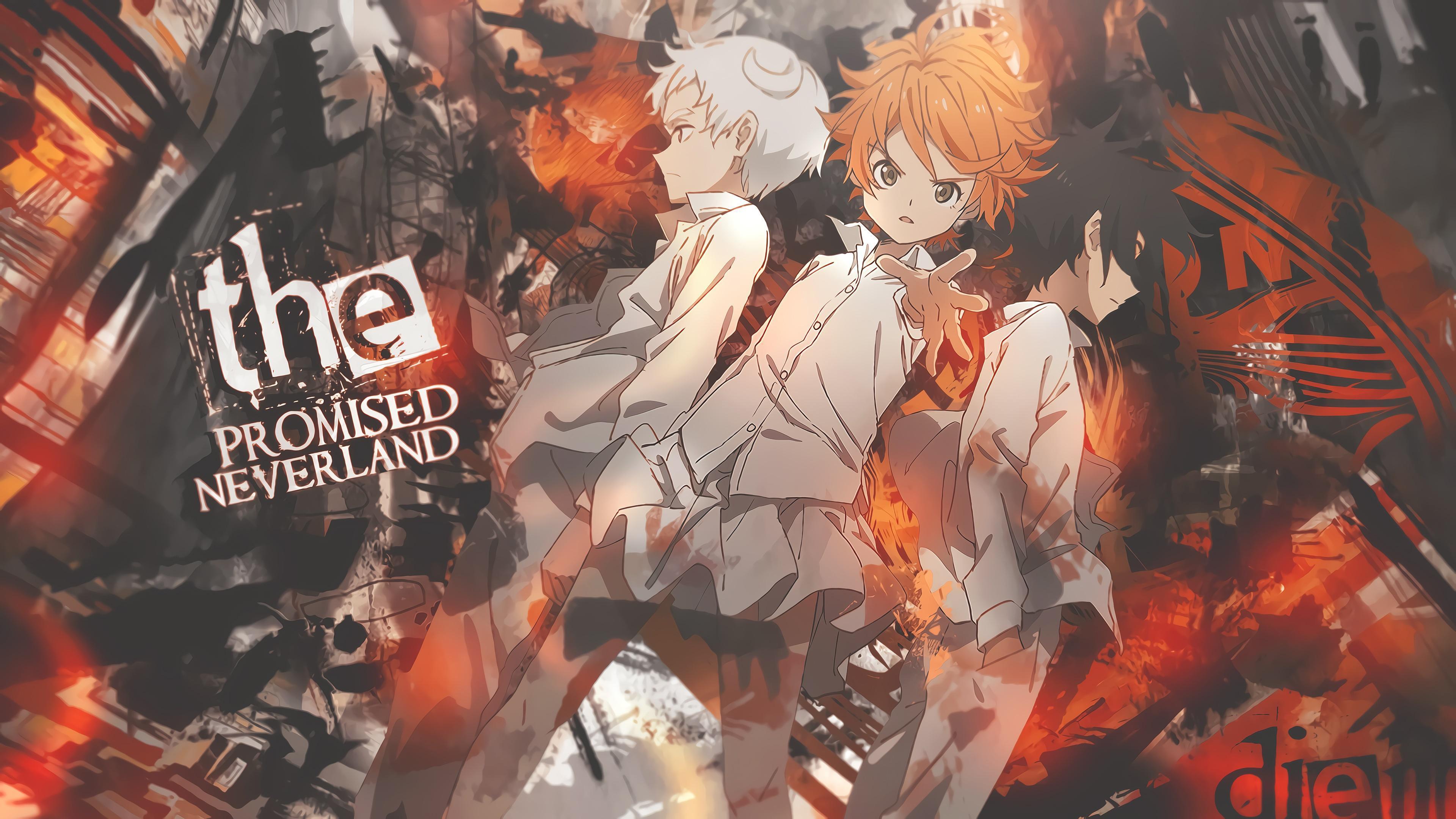 HD wallpaper, Wallpaper, Emma, Norman, 4K, Ray, Hd, The Promised Neverland